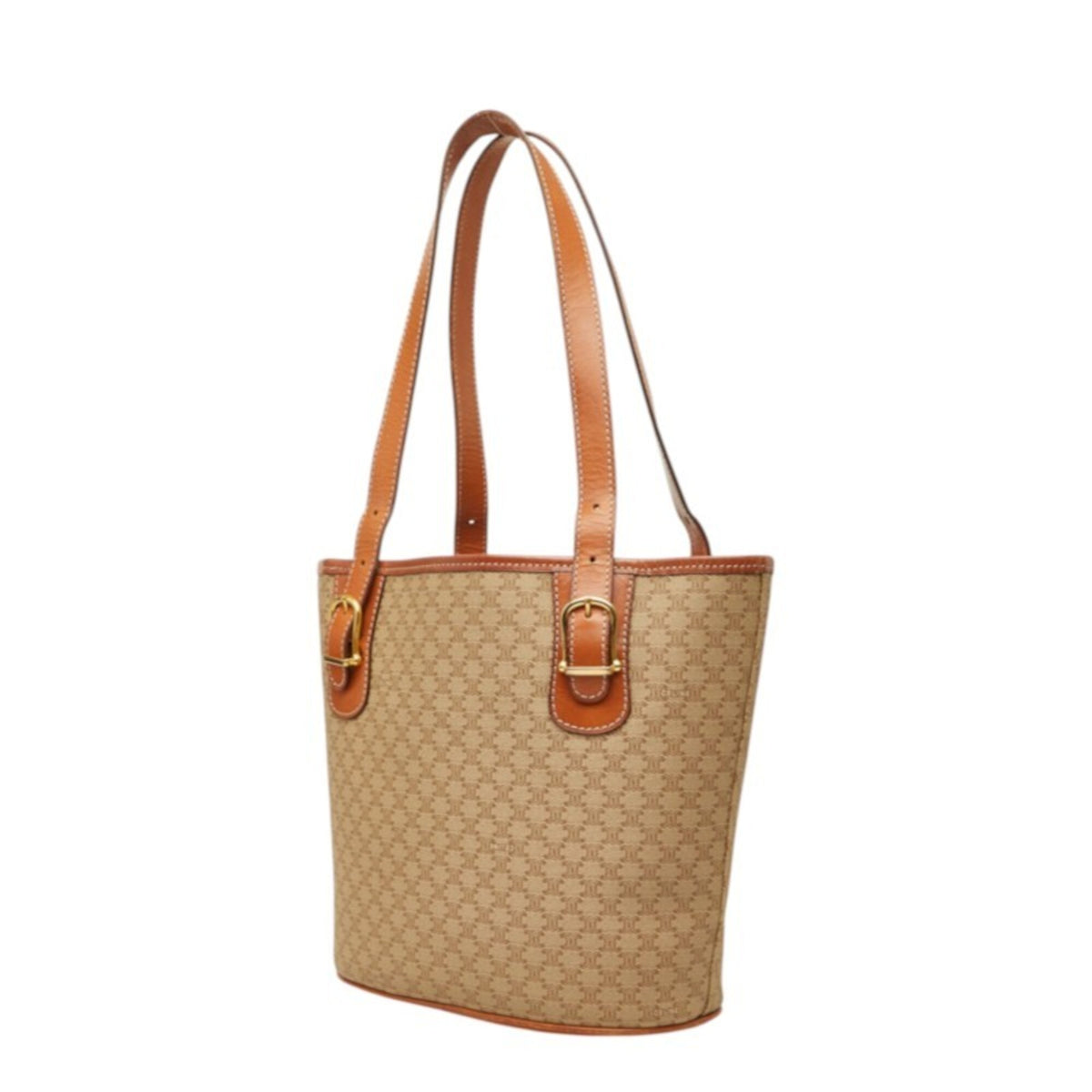 Celine Beige Pvc Leather Shoulder Bag Tote Bag (Pre-Owned)