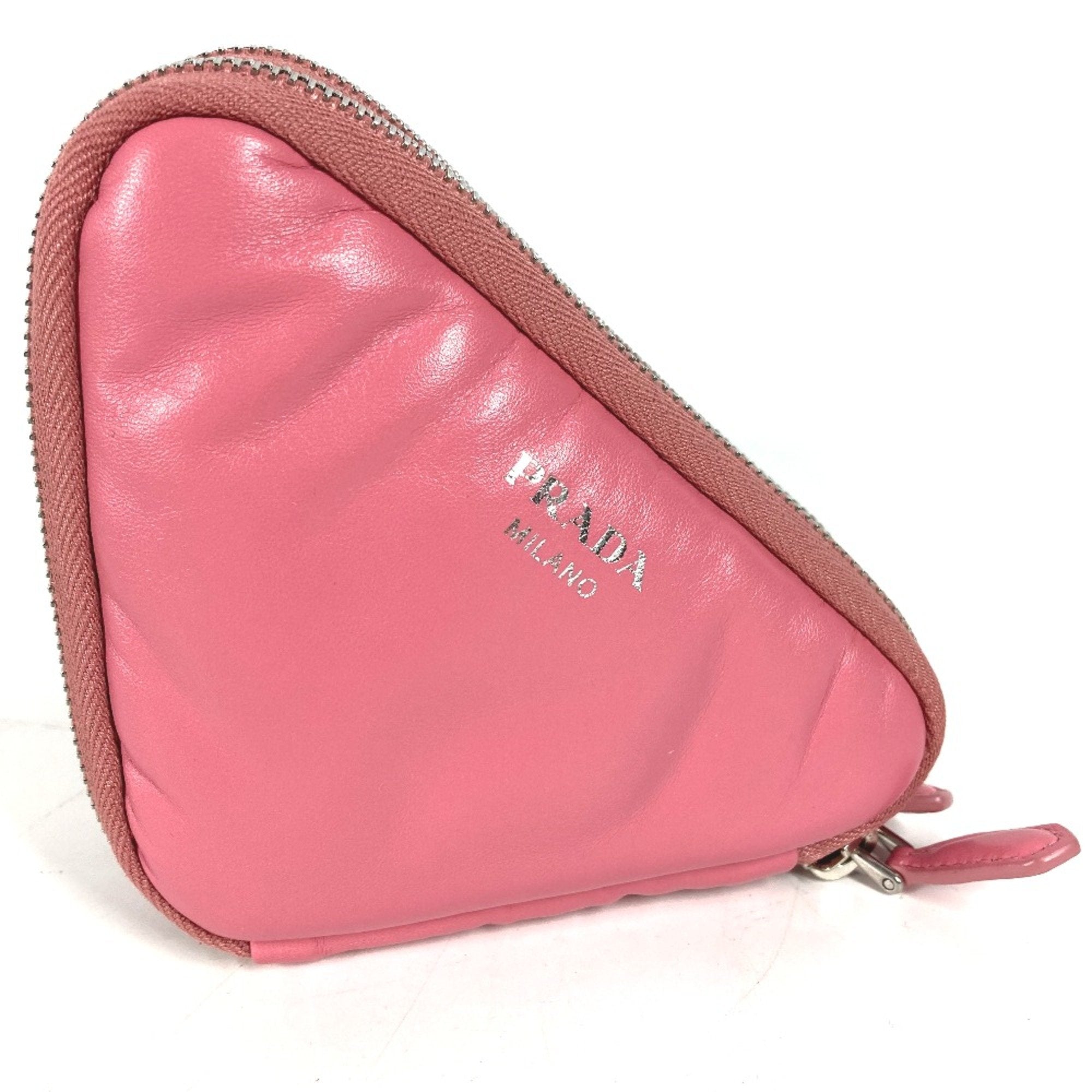 Prada Pink Leather Shoulder Bag (Pre-Owned)