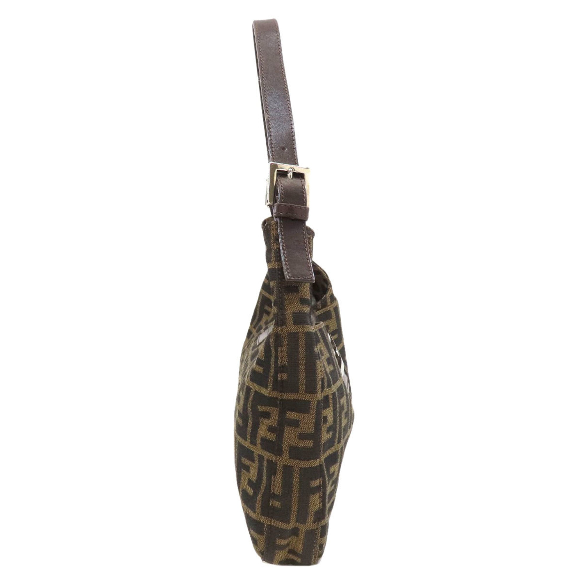 Fendi Brown Canvas Shoulder Bag (Pre-Owned)