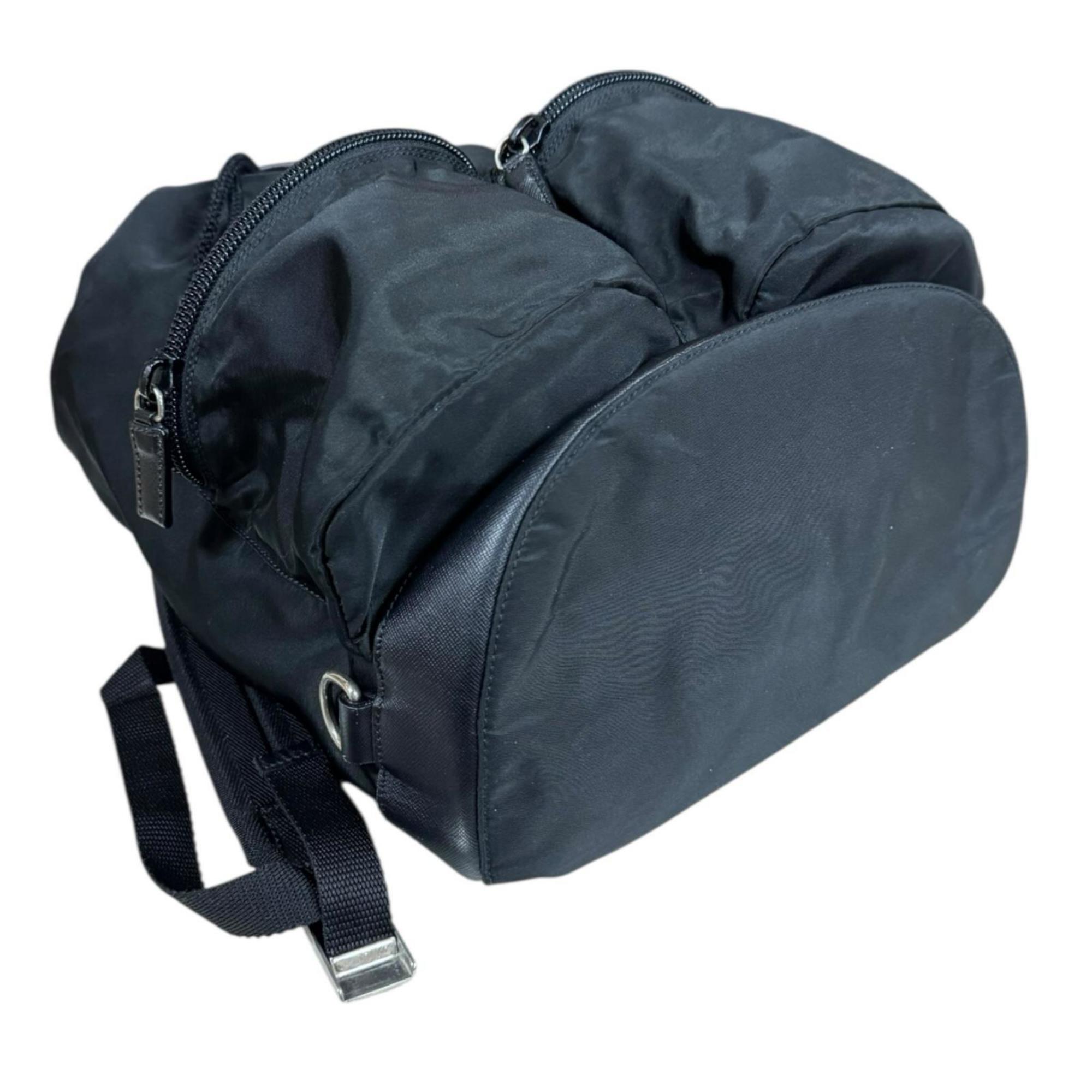 Prada Black Nero Nylon Backpack (Pre-Owned)