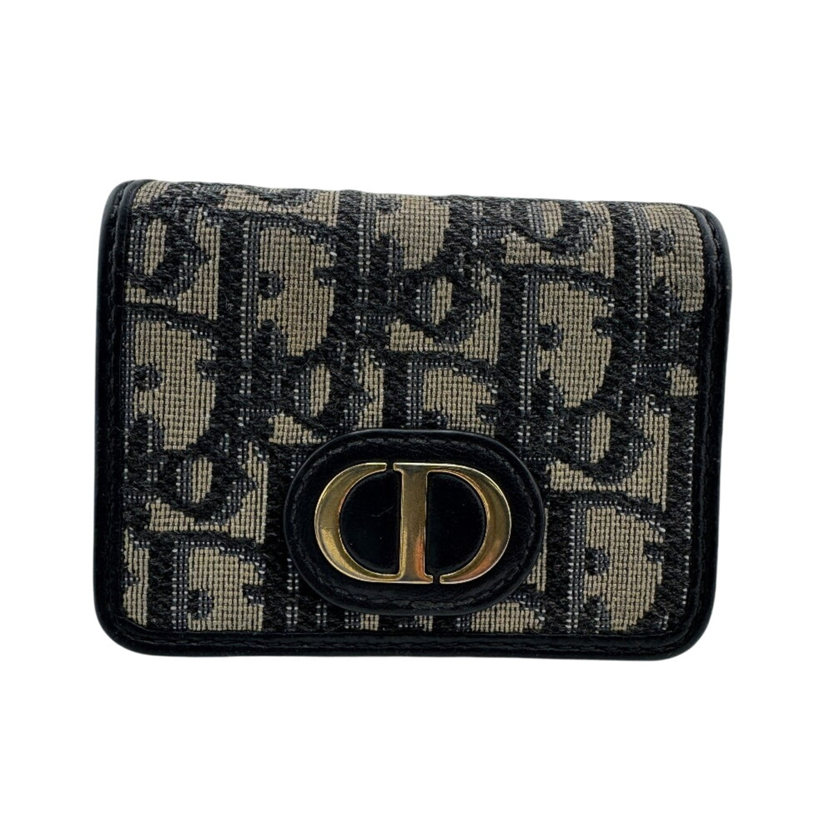 Christian Dior Navy Canvas Wallet (Tri-Fold) (Pre-Owned)