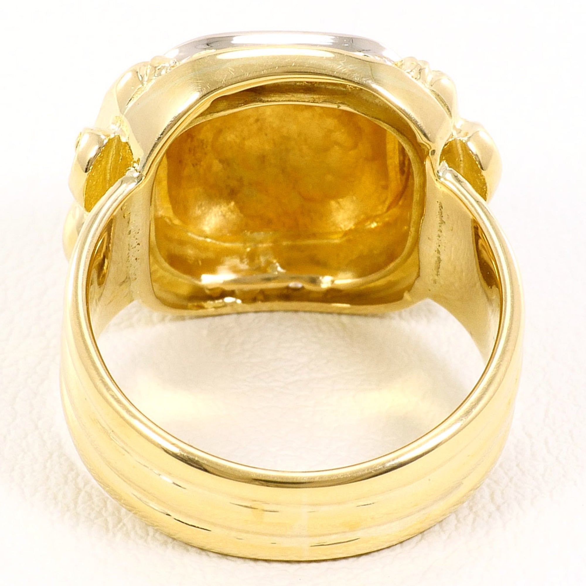 Unbranded White Gold Yellow Gold Yellow Gold (18K) White Gold (18K) Band Ring (Pre-Owned)
