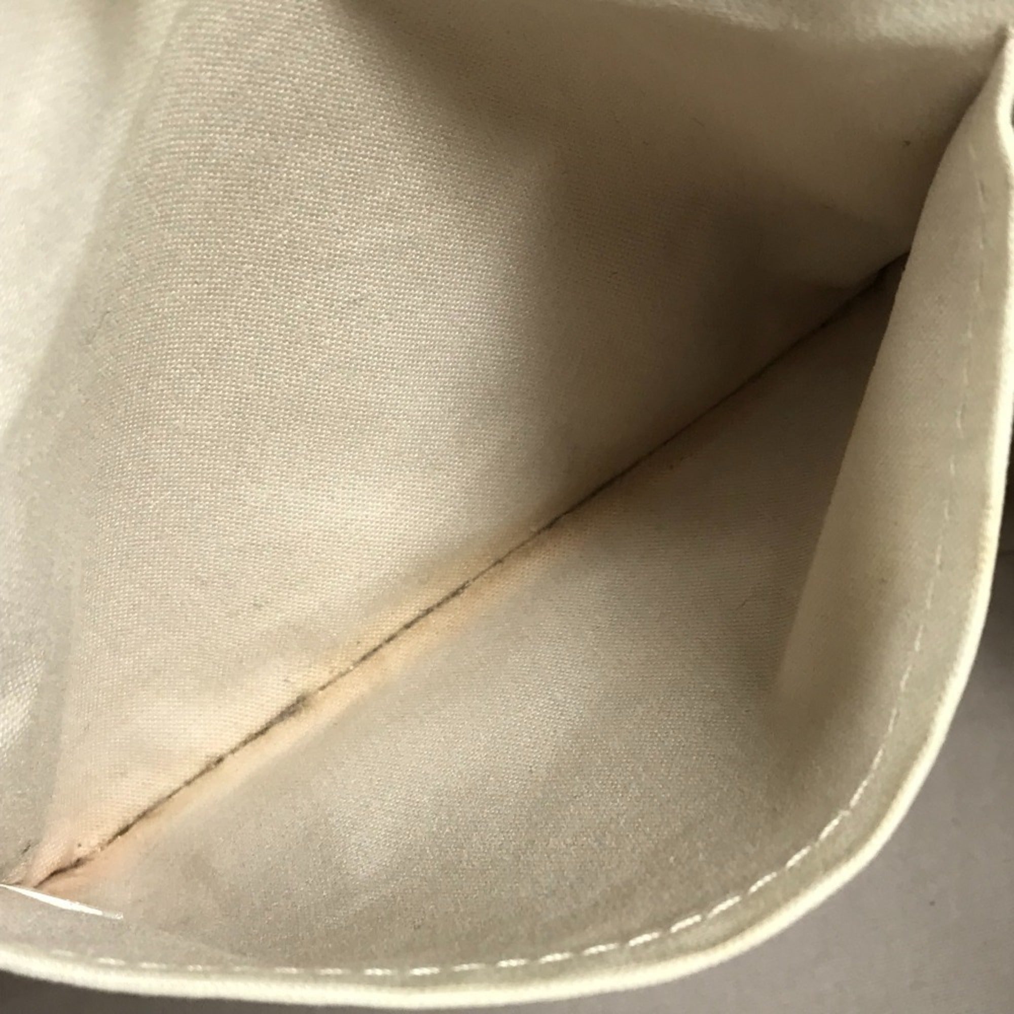Louis Vuitton Pink Beige Canvas Leather Handbag Pouch Shoulder Bag (Pre-Owned)