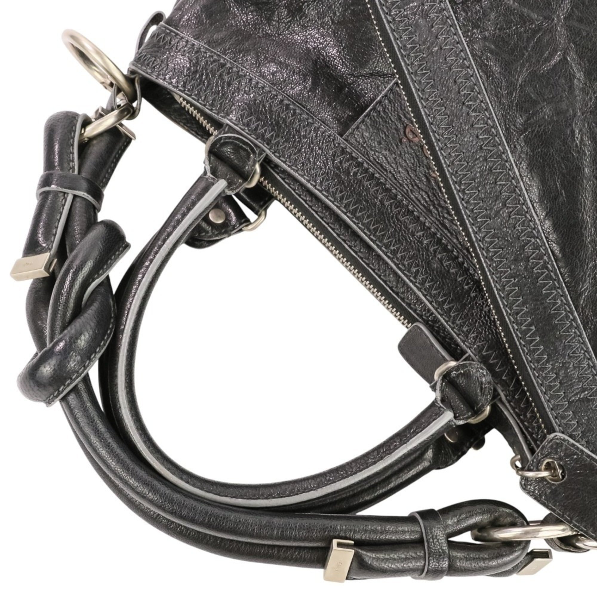Chloé Black Leather Handbag (Pre-Owned)