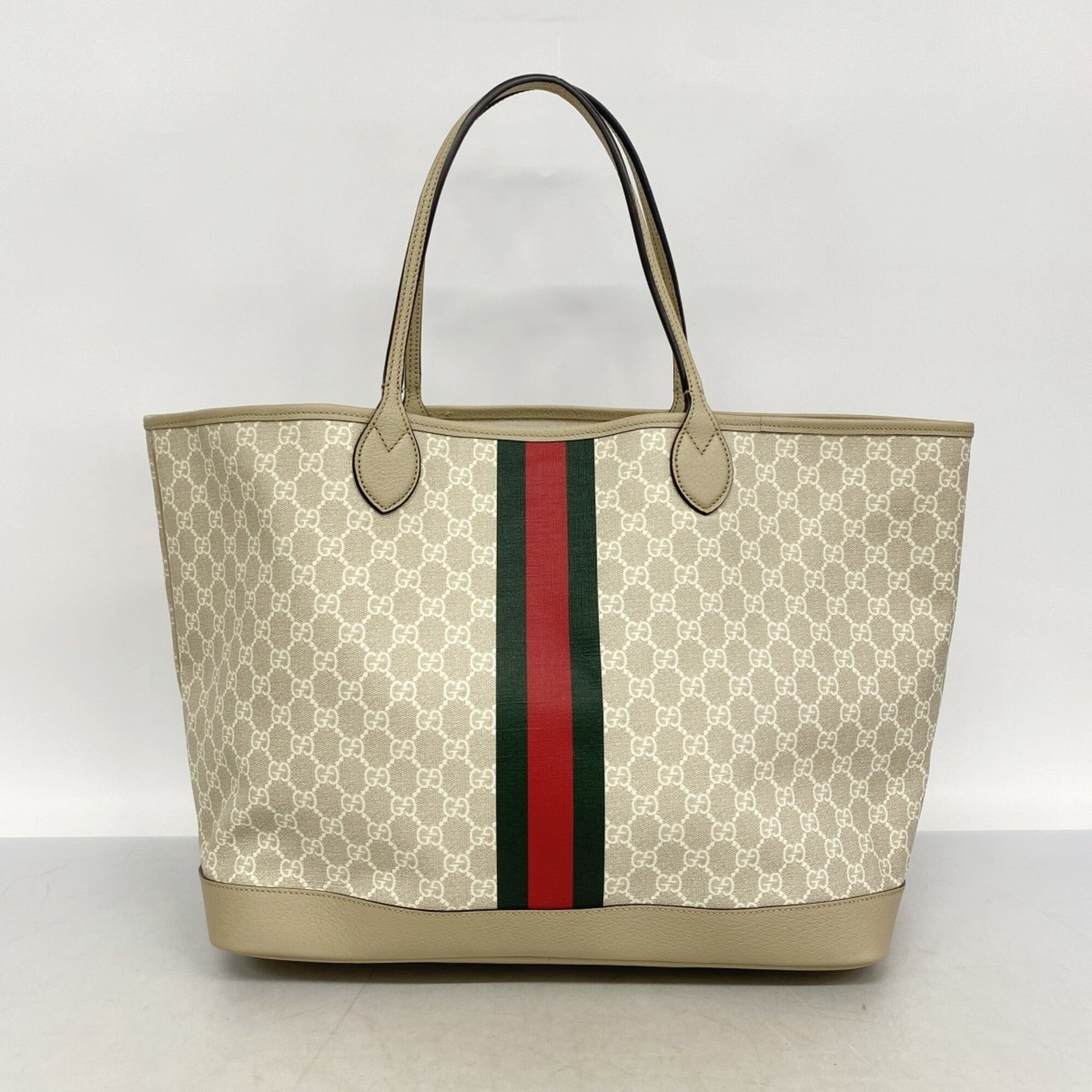 Gucci Beige Pvc Tote Bag (Pre-Owned)