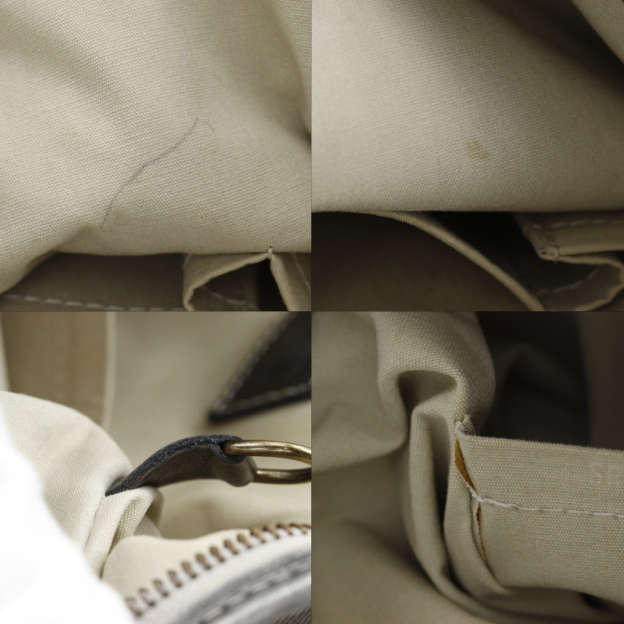 Louis Vuitton Gray Platine Monogram Mini Lin Handbag Shoulder Bag (Pre-Owned)