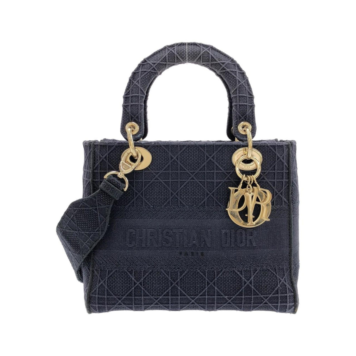 Christian Dior Blue Canvas Handbag (Pre-Owned)