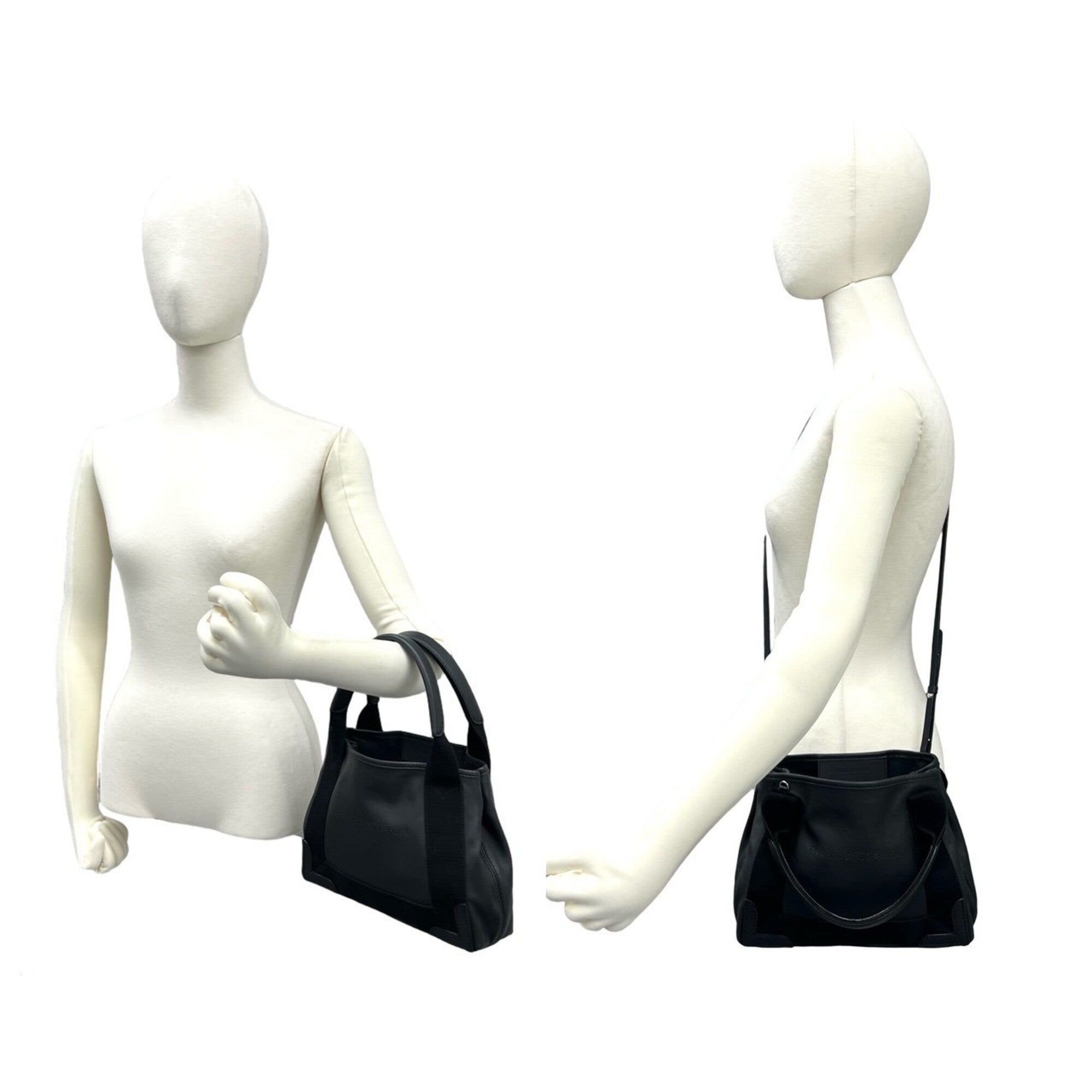 Balenciaga Black Leather Handbag Pouch Shoulder Bag (Pre-Owned)