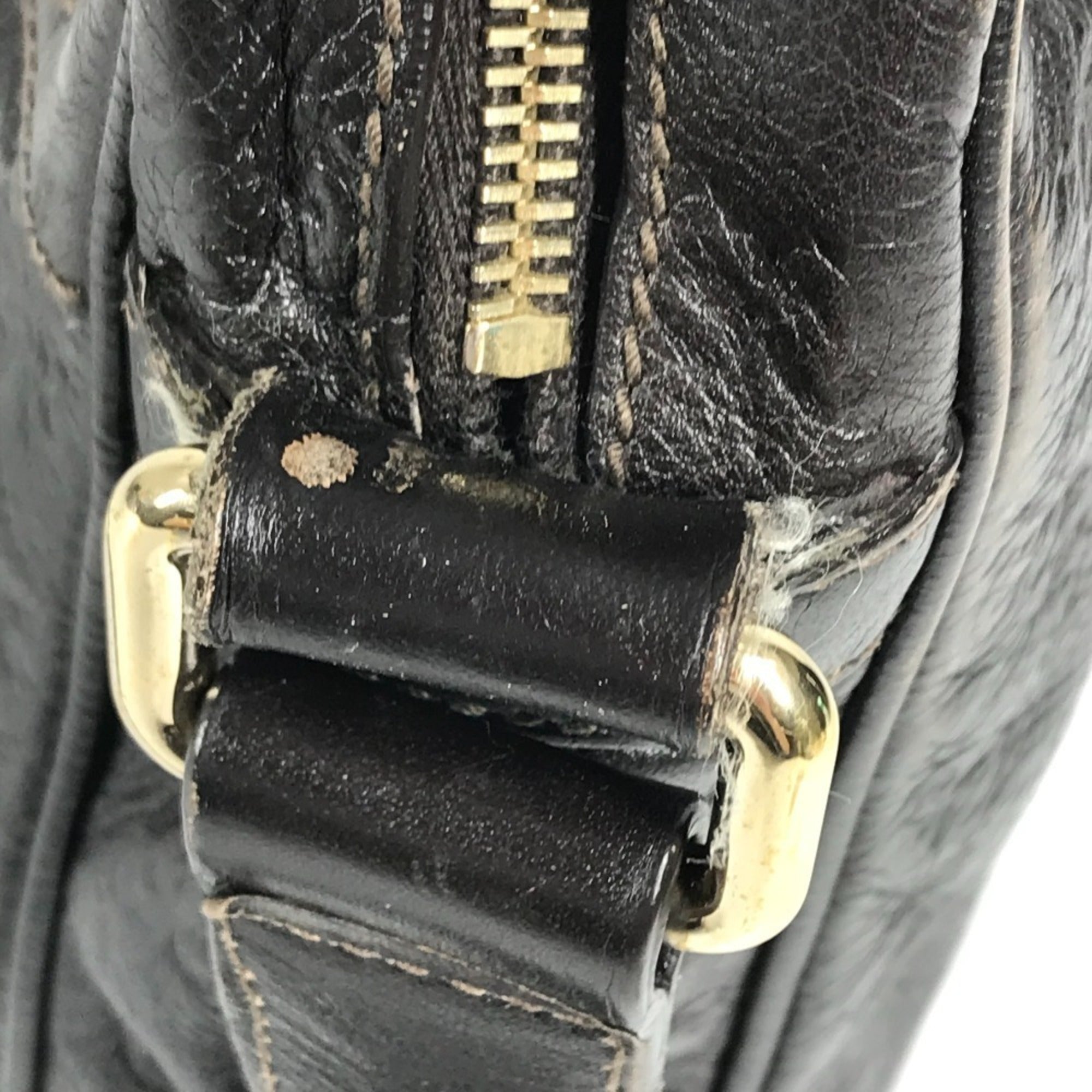 Gucci Brown Leather Pochette Shoulder Bag (Pre-Owned)