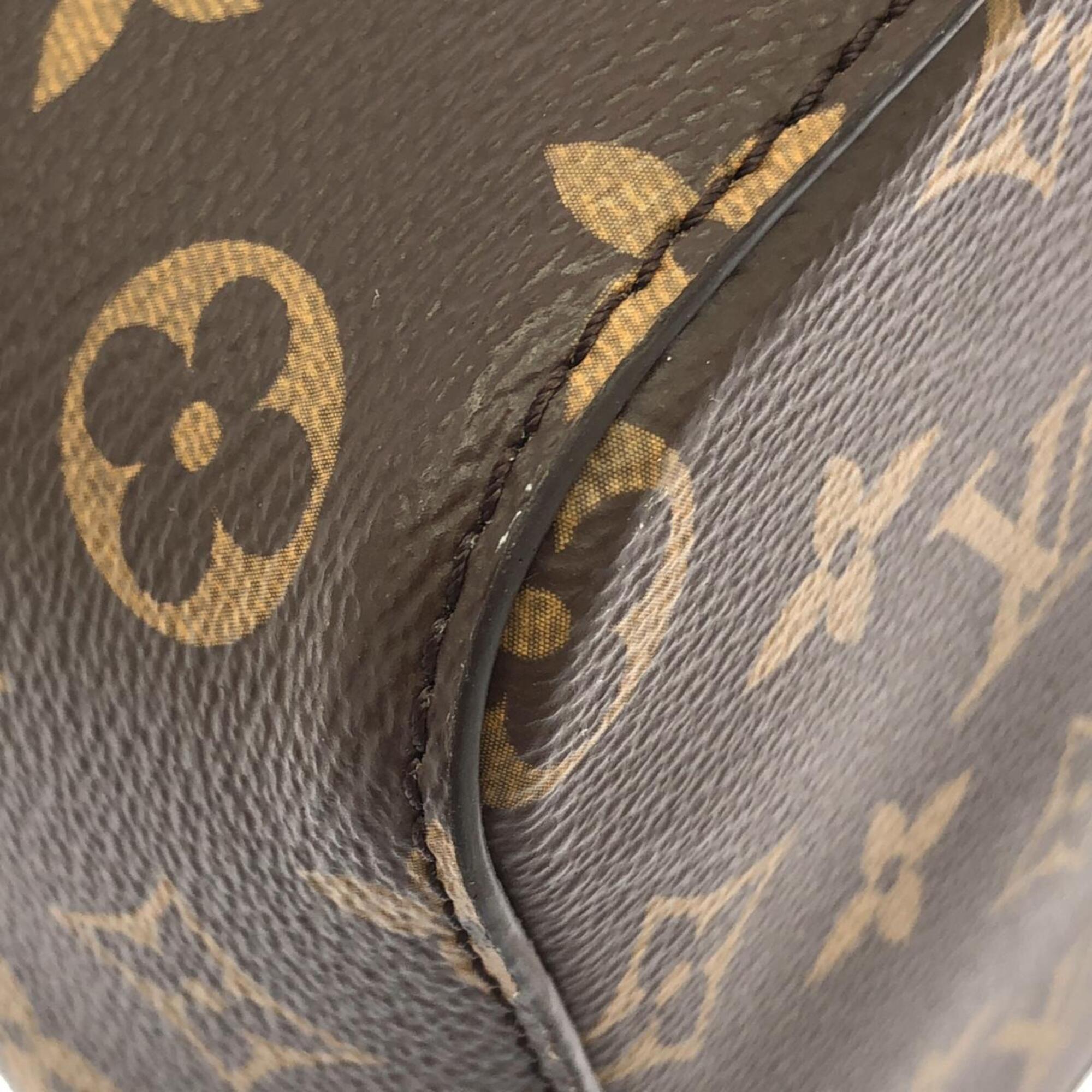 Louis Vuitton Coquelicots Marron Coated Canvas Shoulder Bag (Pre-Owned)