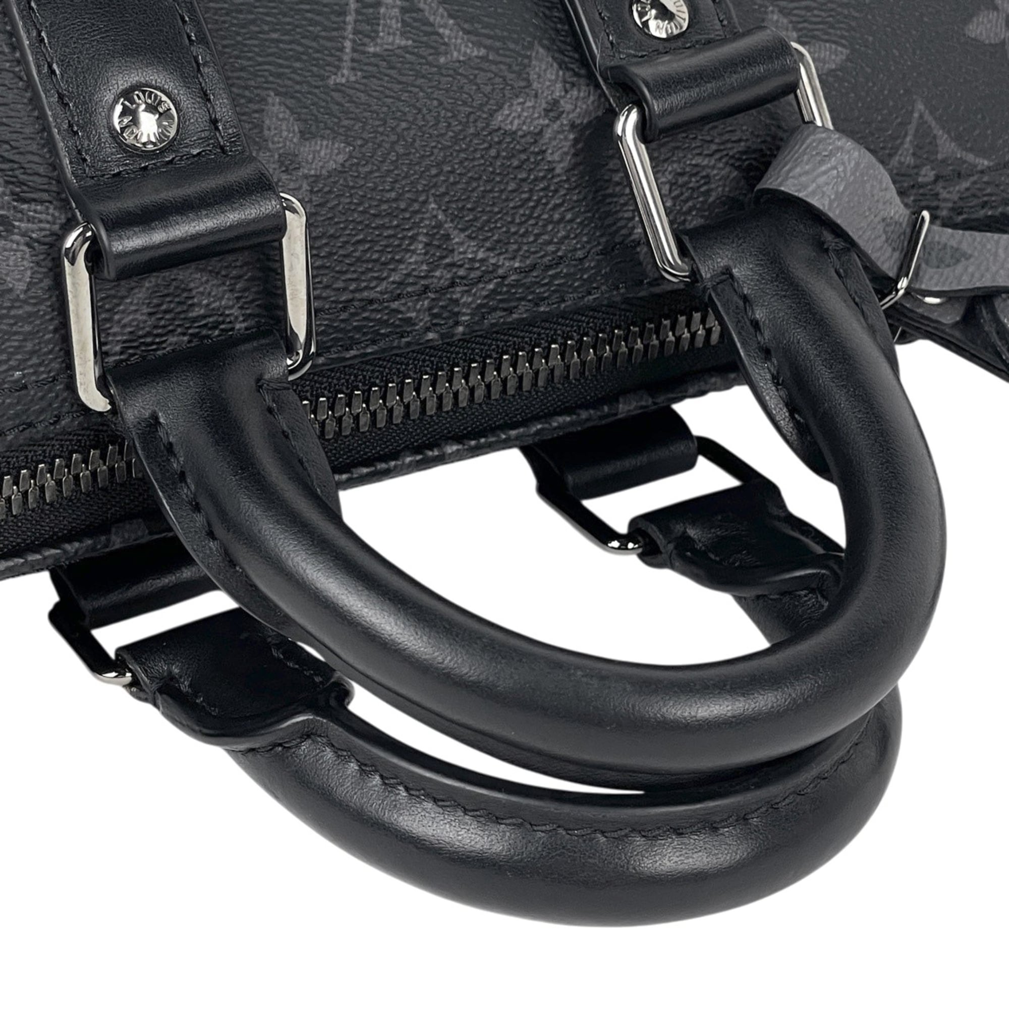 Louis Vuitton Black Gray Monogram Eclipse Noir Monogram Eclipse Tote Bag (Pre-Owned)