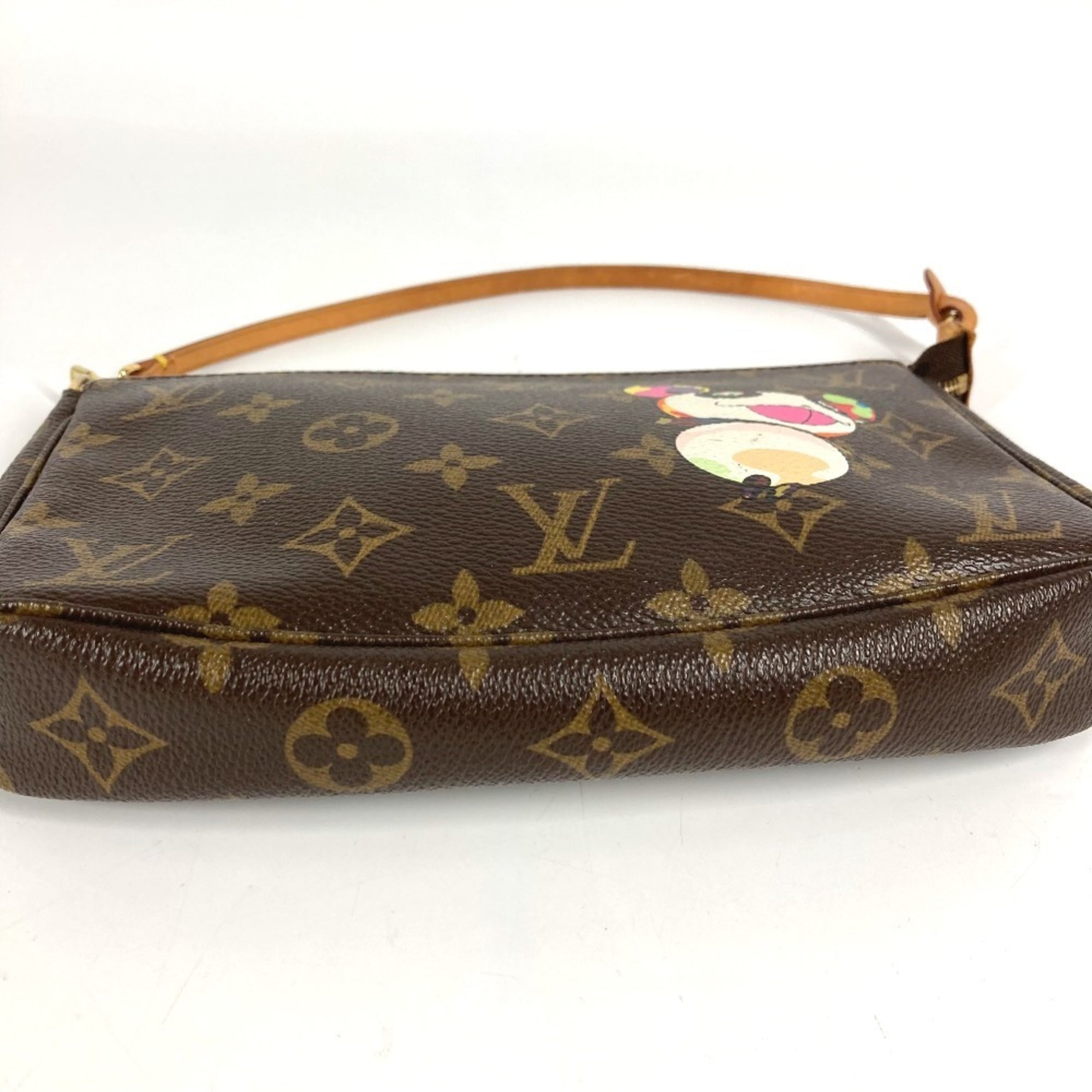 Louis Vuitton Brown Monogram Panda Multi-Color Monogram Handbag Pouch Shoulder Bag (Pre-Owned)