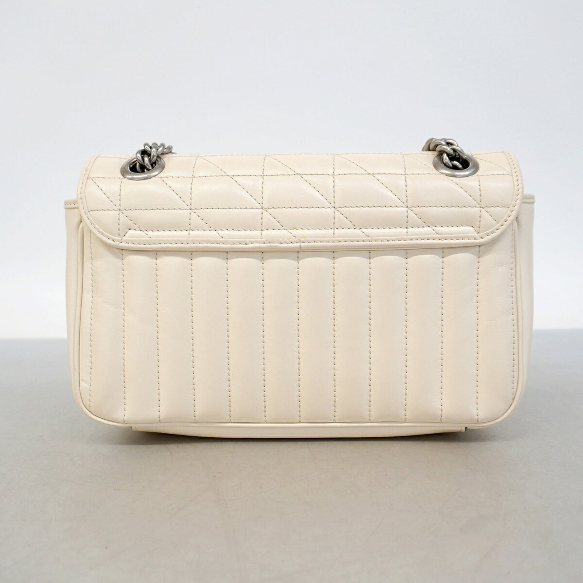 Gucci Ivory Leather Shoulder Bag (Pre-Owned)