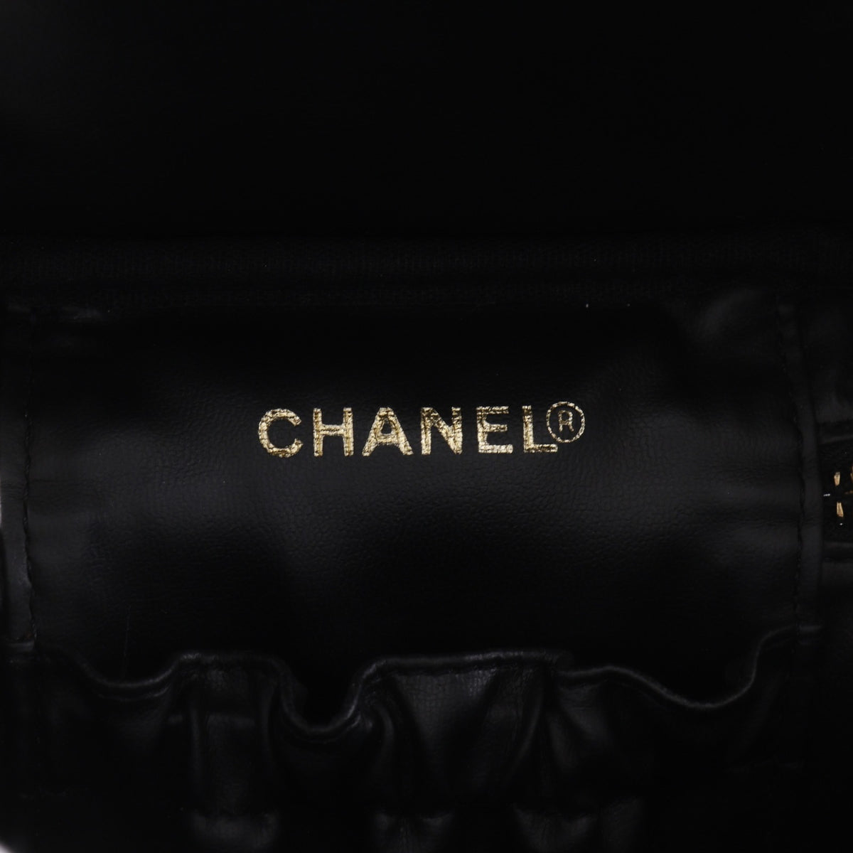 Chanel Black Grained Calfskin Vanity Bag (Pre-Owned)