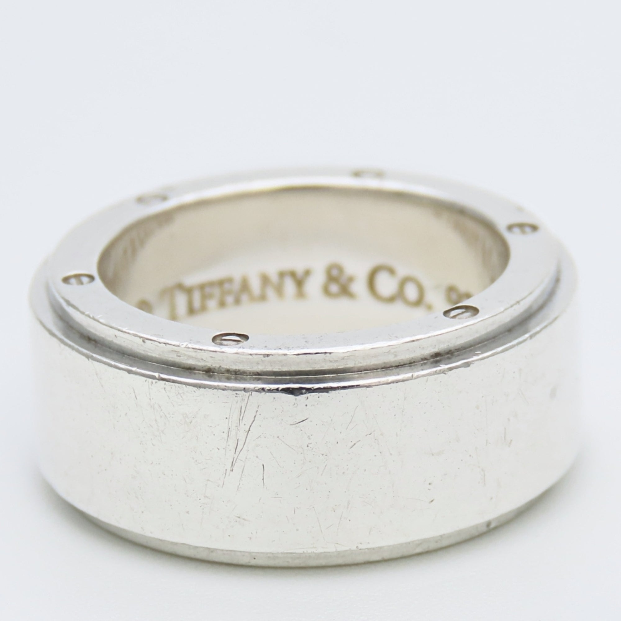 Tiffany Silver Silver 925 Band Ring (Pre-Owned)