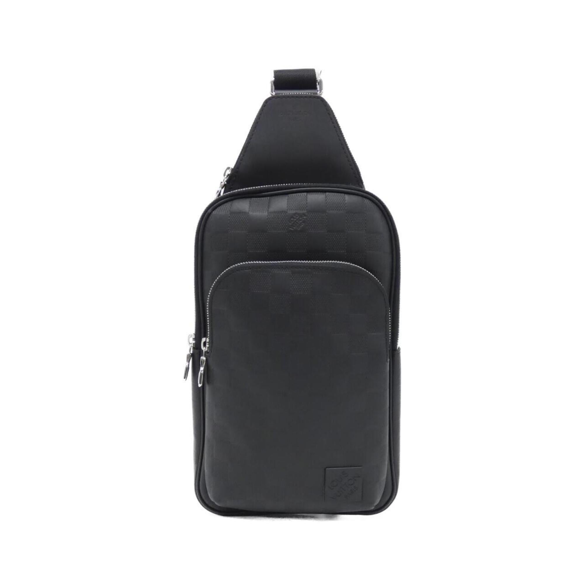 Louis Vuitton Black Leather Sling Bag (Pre-Owned)