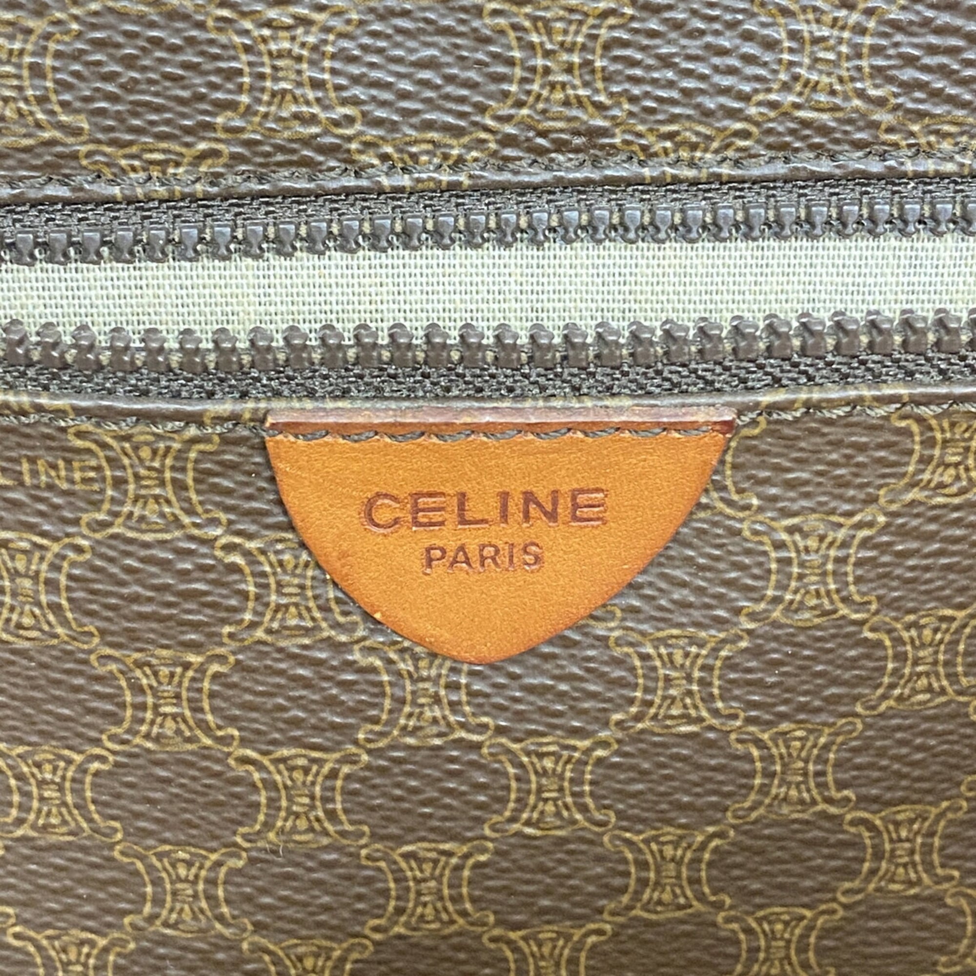 Celine Brown Pvc Tote Bag (Pre-Owned)