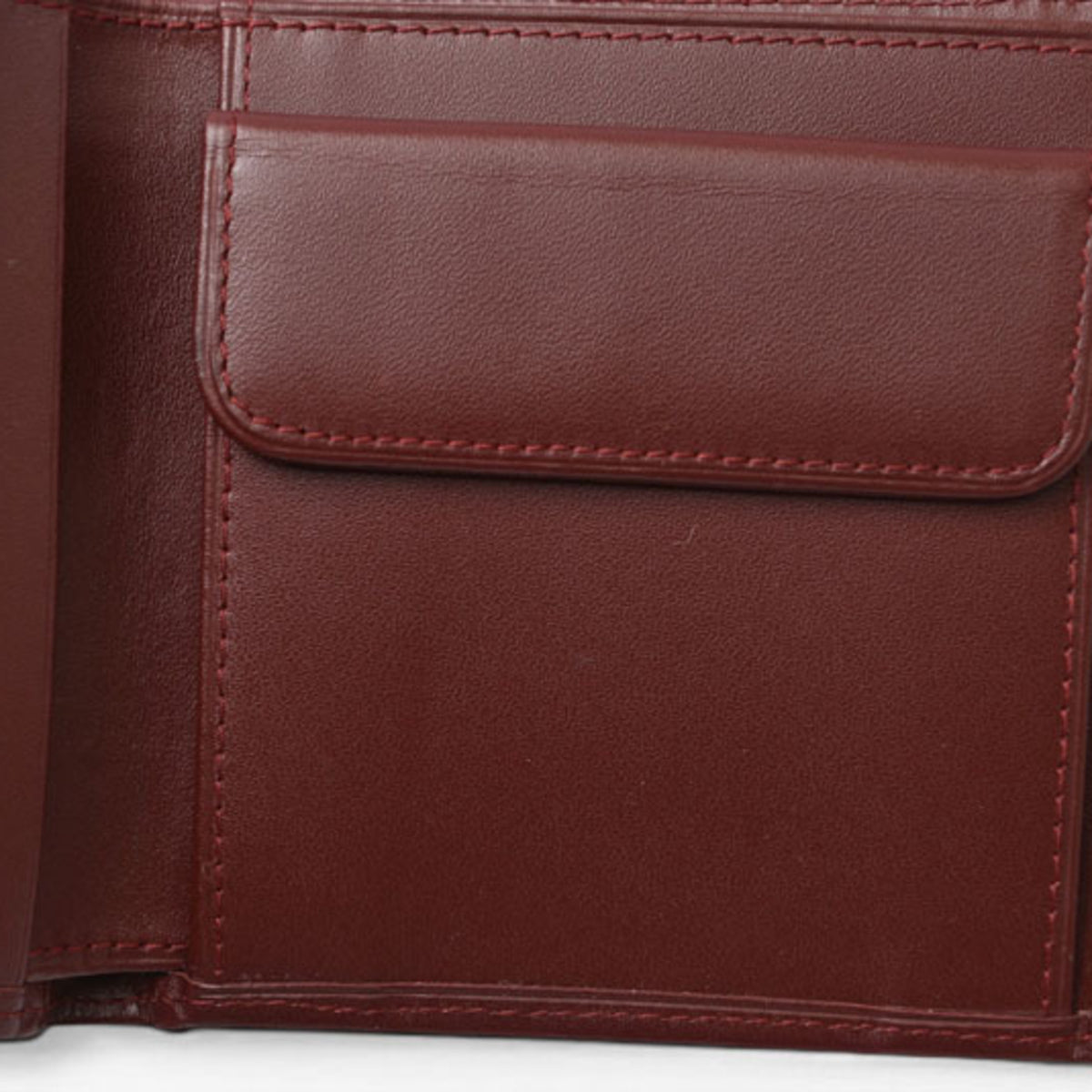 Cartier Bordeaux Leather Wallet (Bi-Fold) (Pre-Owned)