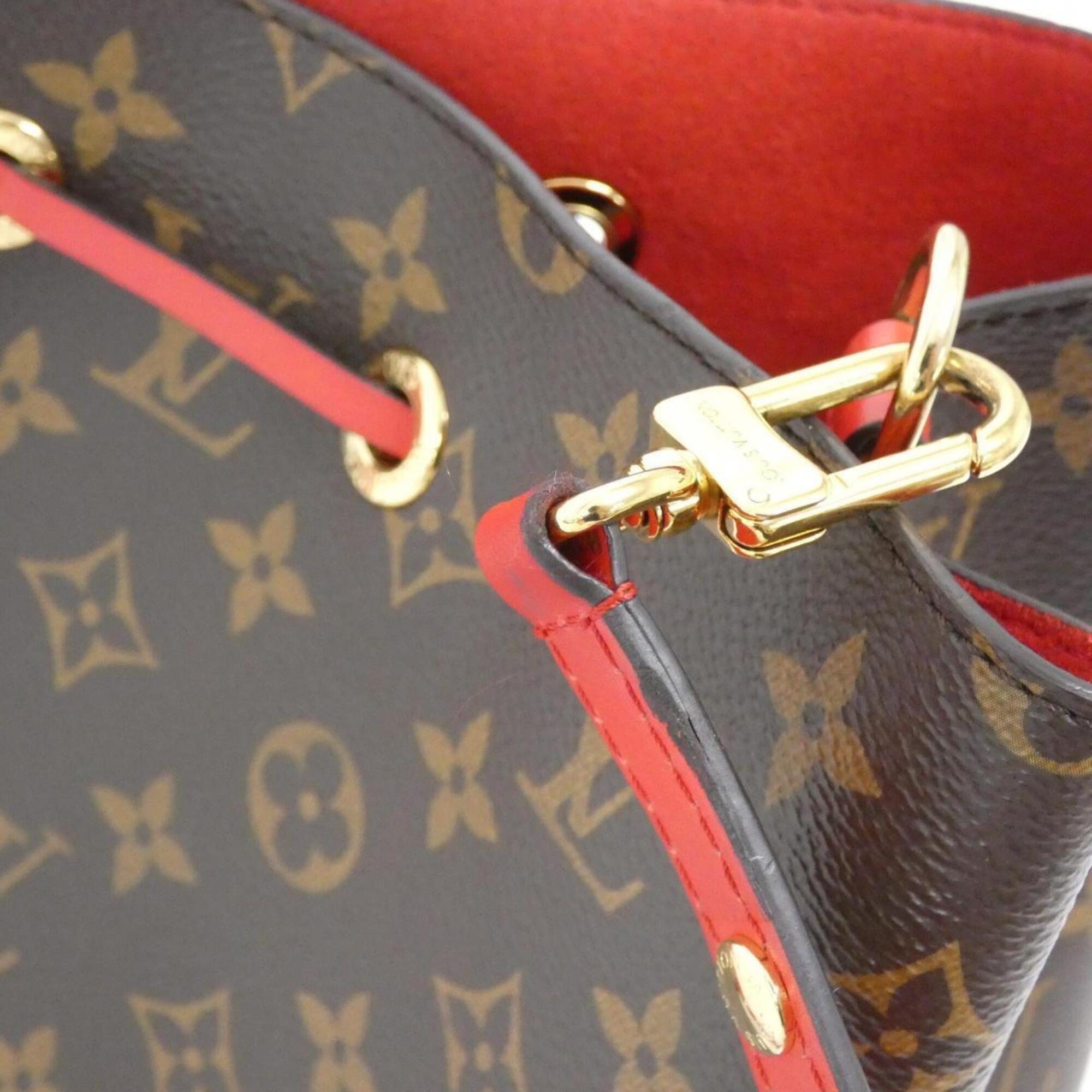 Louis Vuitton Coquelicots Marron Coated Canvas Shoulder Bag (Pre-Owned)