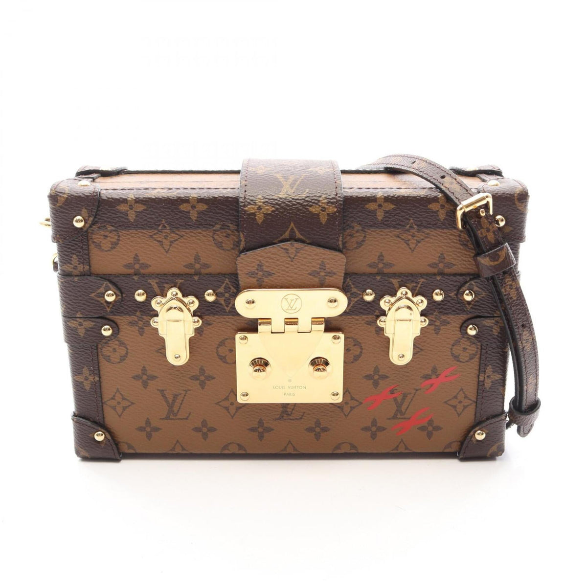 Louis Vuitton Brown Monogram Reverse Coated Canvas Handbag Shoulder Bag (Pre-Owned)