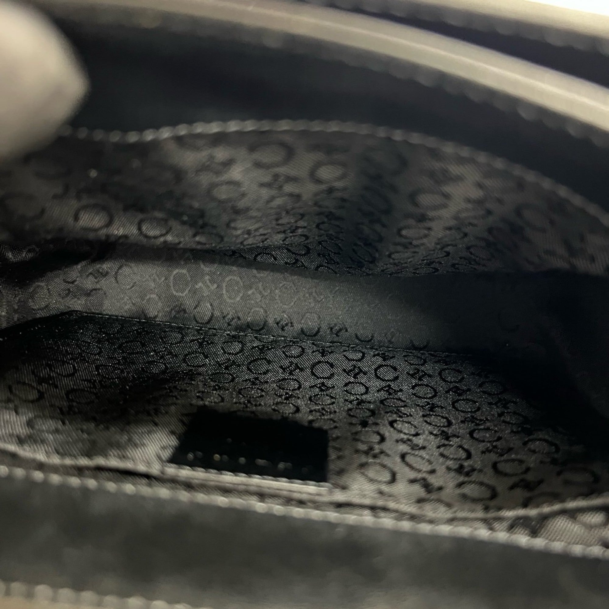 Celine Black Leather Handbag Tote Bag (Pre-Owned)