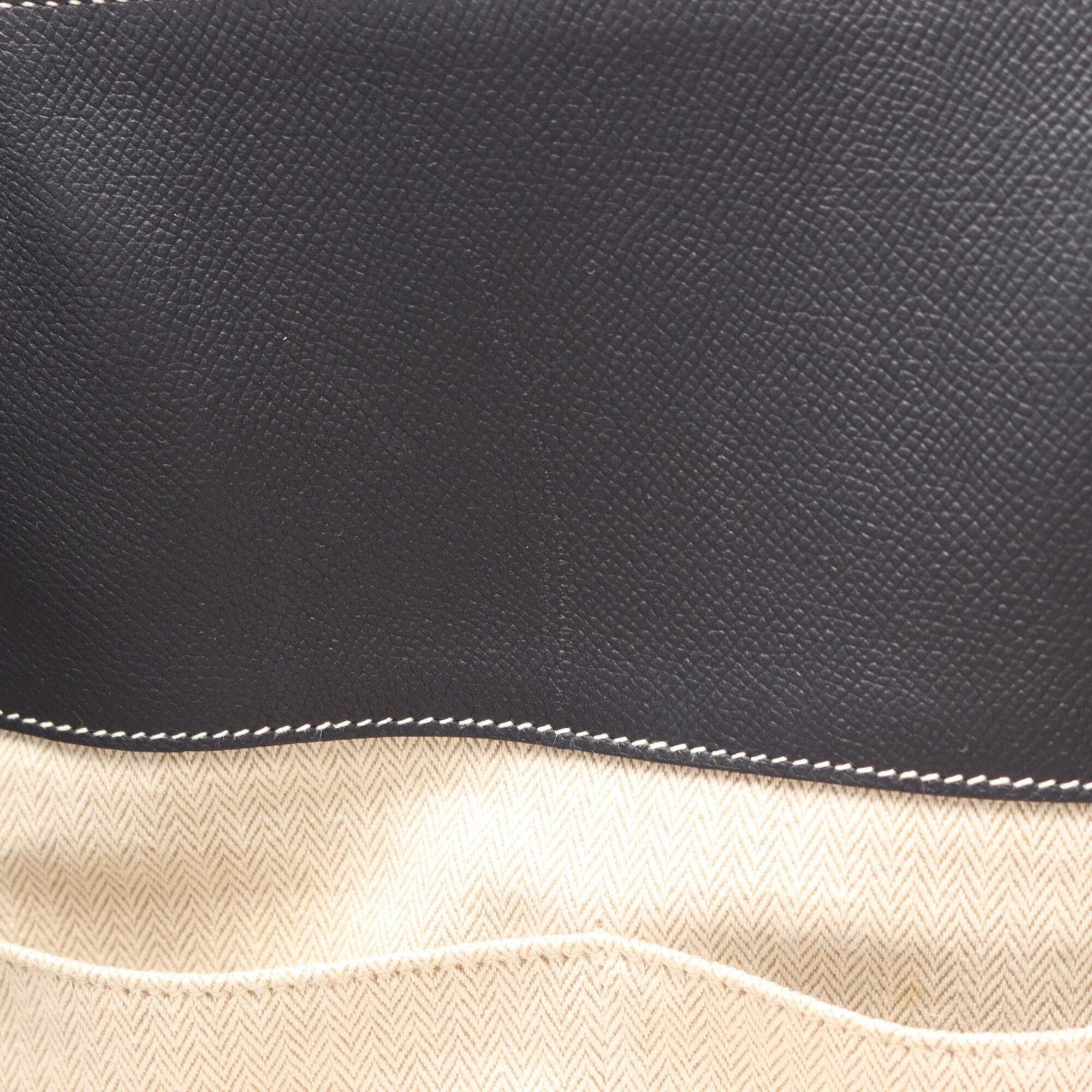 Hermes Navy Epsom Leather Handbag Tote Bag (Pre-Owned)