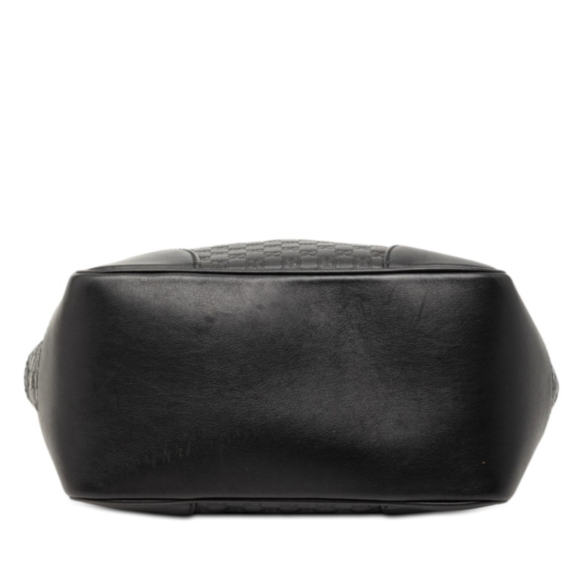 Gucci Black Leather Handbag Shoulder Bag (Pre-Owned)