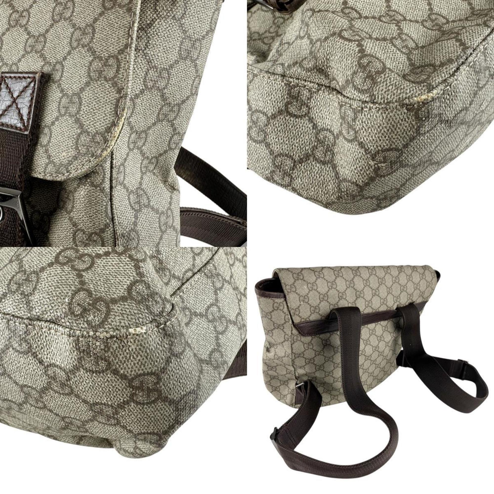 Gucci Brown Gg Supreme Backpack (Pre-Owned)