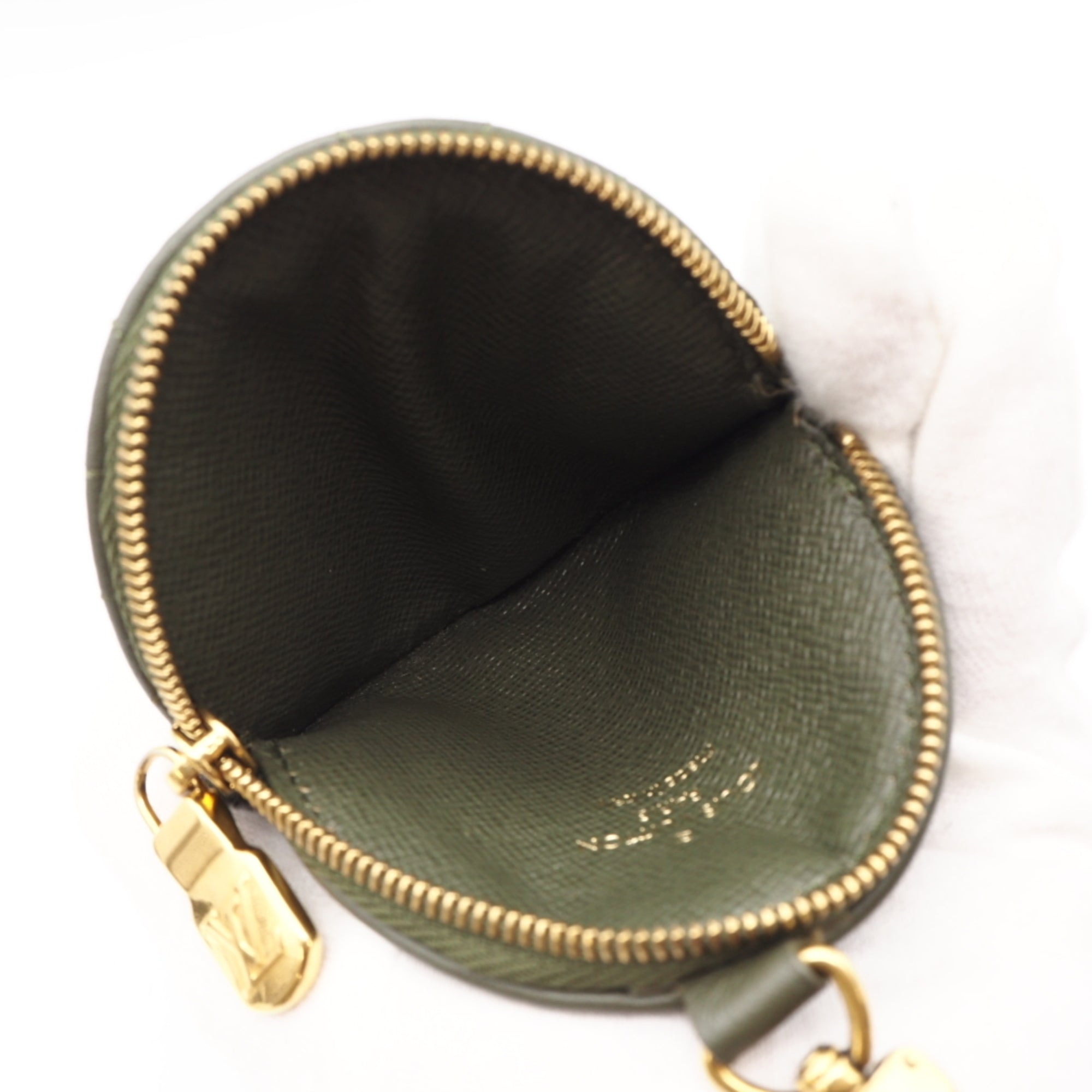 Louis Vuitton Khaki Leather Pochette Shoulder Bag (Pre-Owned)