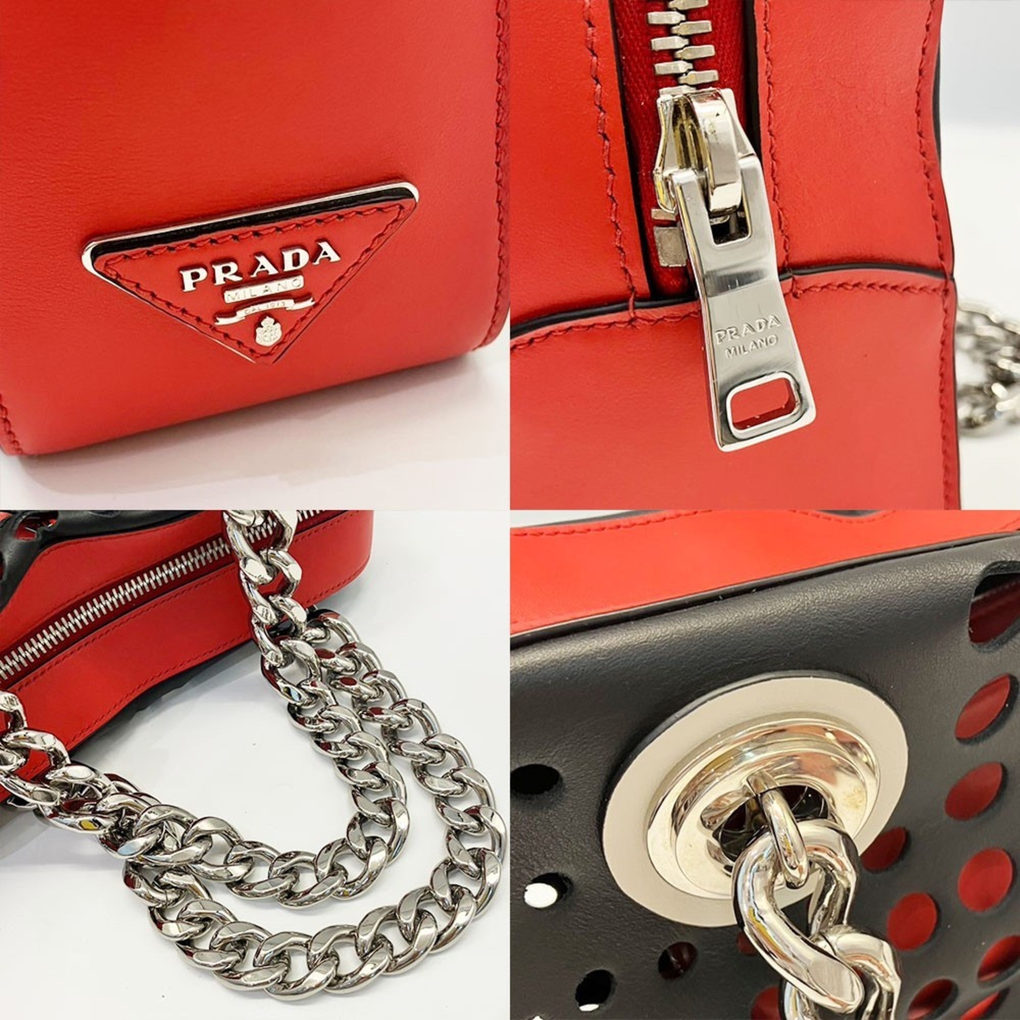 Prada Black Leather Shoulder Bag (Pre-Owned)