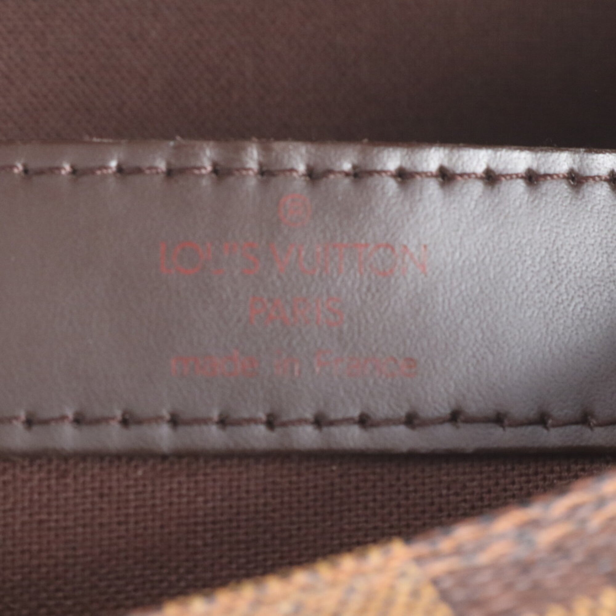 Louis Vuitton Ebene Leather Coated Canvas Messenger Bag Shoulder Bag (Pre-Owned)