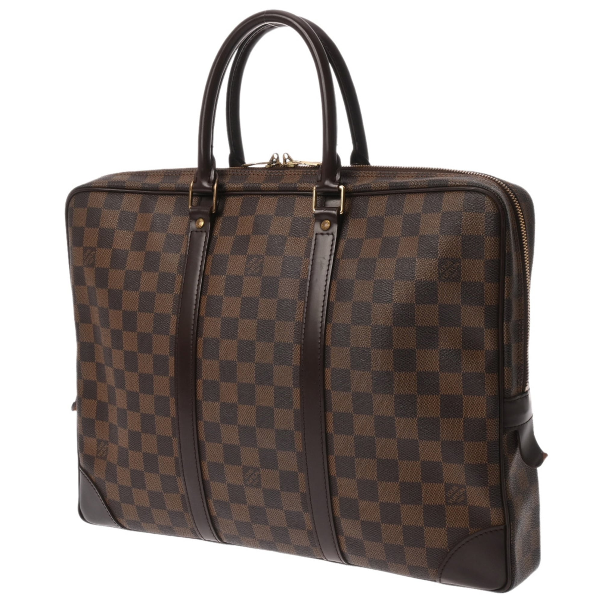 Louis Vuitton Damier Brown Damier Canvas Briefcase (Pre-Owned)