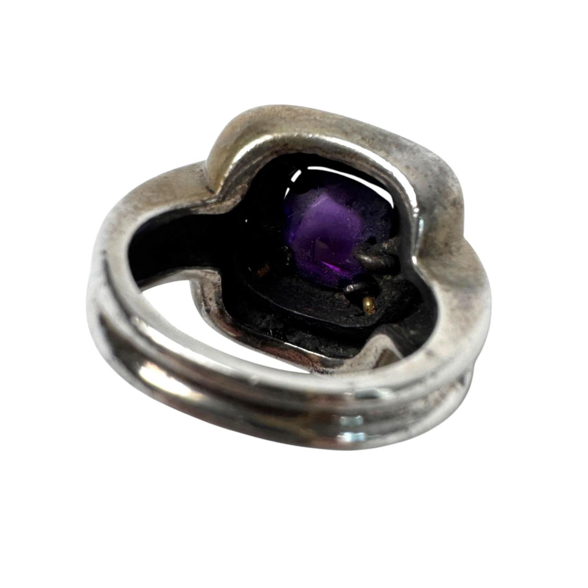 Tiffany Gold Silver Purple Gold (18K) Silver 925 Band Ring (Pre-Owned)