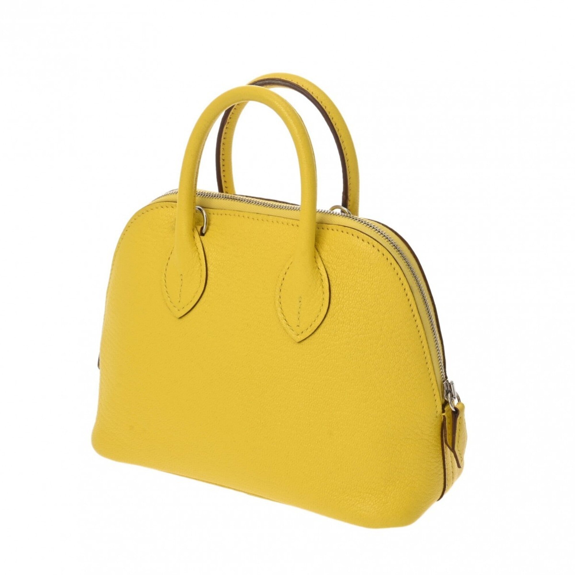 Hermes Lime Chevre Leather Handbag (Pre-Owned)