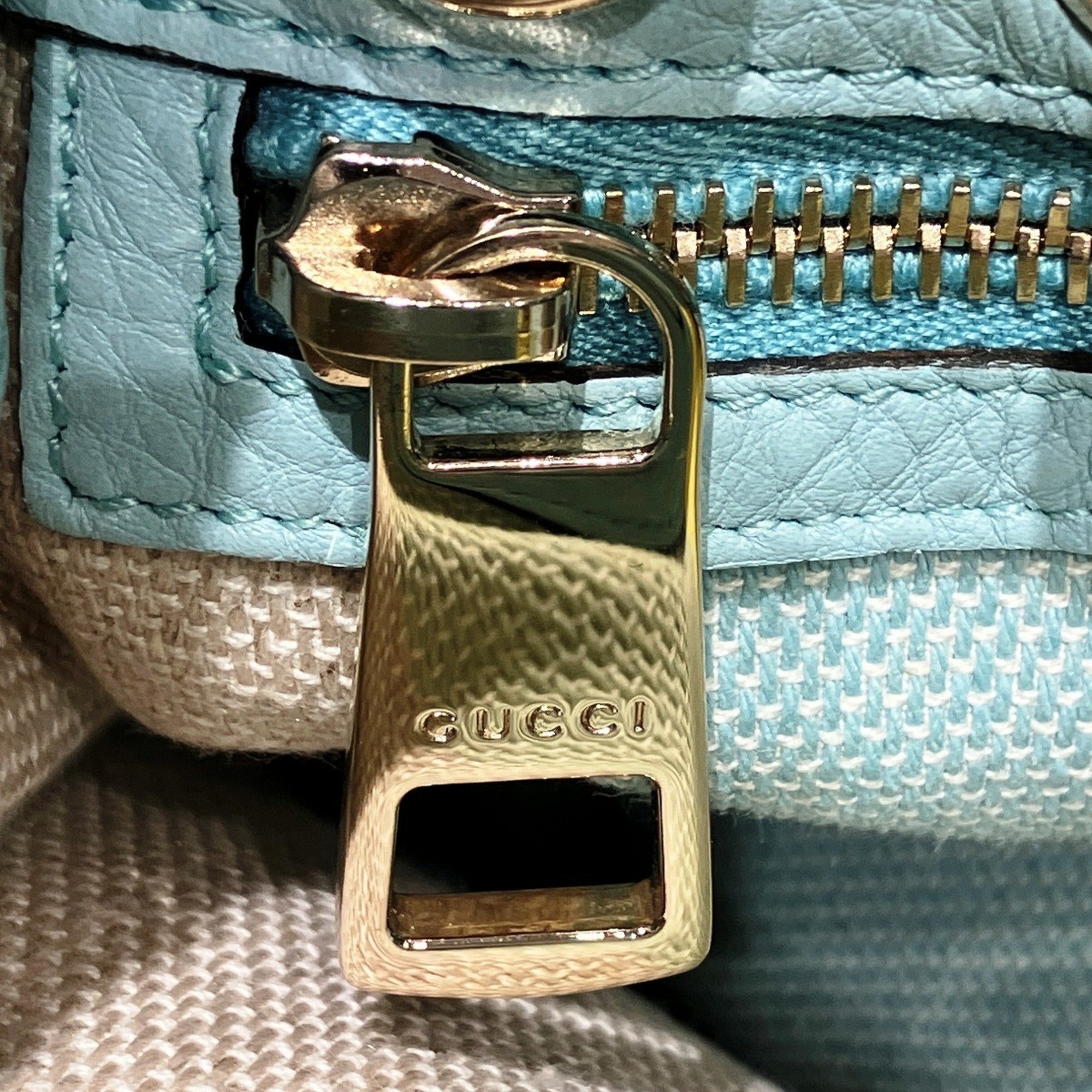 Gucci Bamboo Straw Leather Shoulder Bag (Pre-Owned)