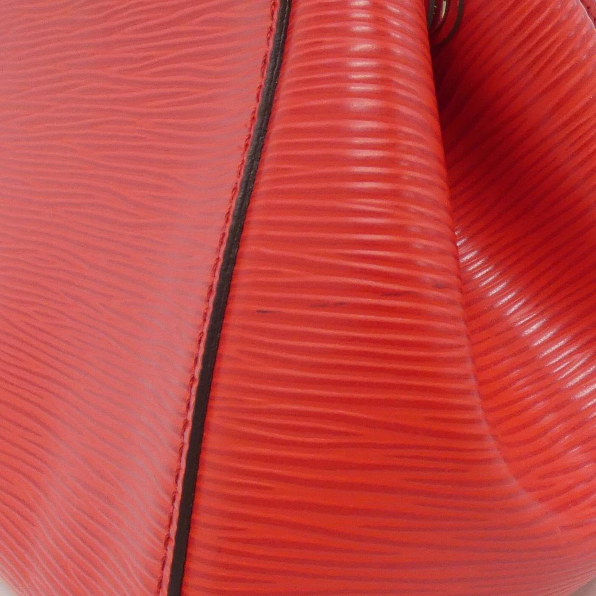 Louis Vuitton Coquelicots Red Color Leather Handbag (Pre-Owned)