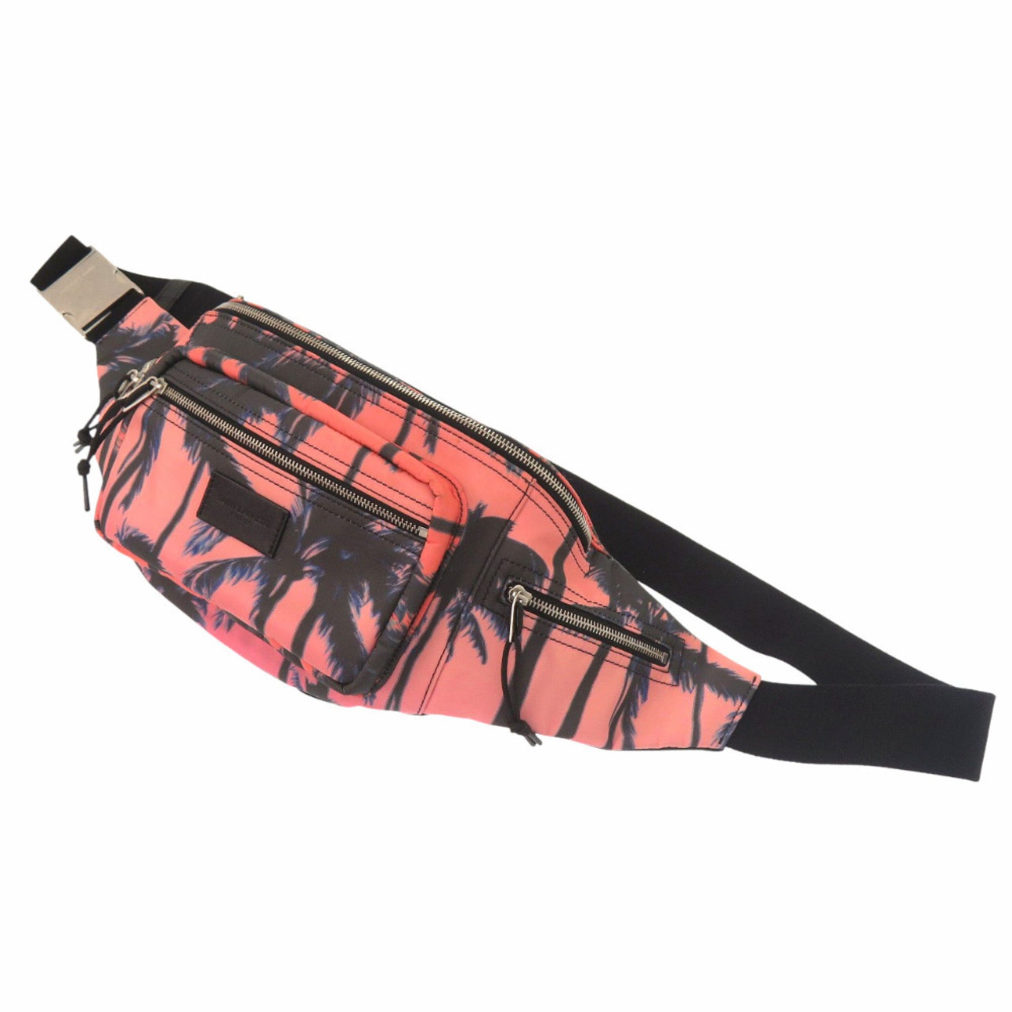 Saint Laurent Orange Pink Nylon Fanny Pack (Pre-Owned)