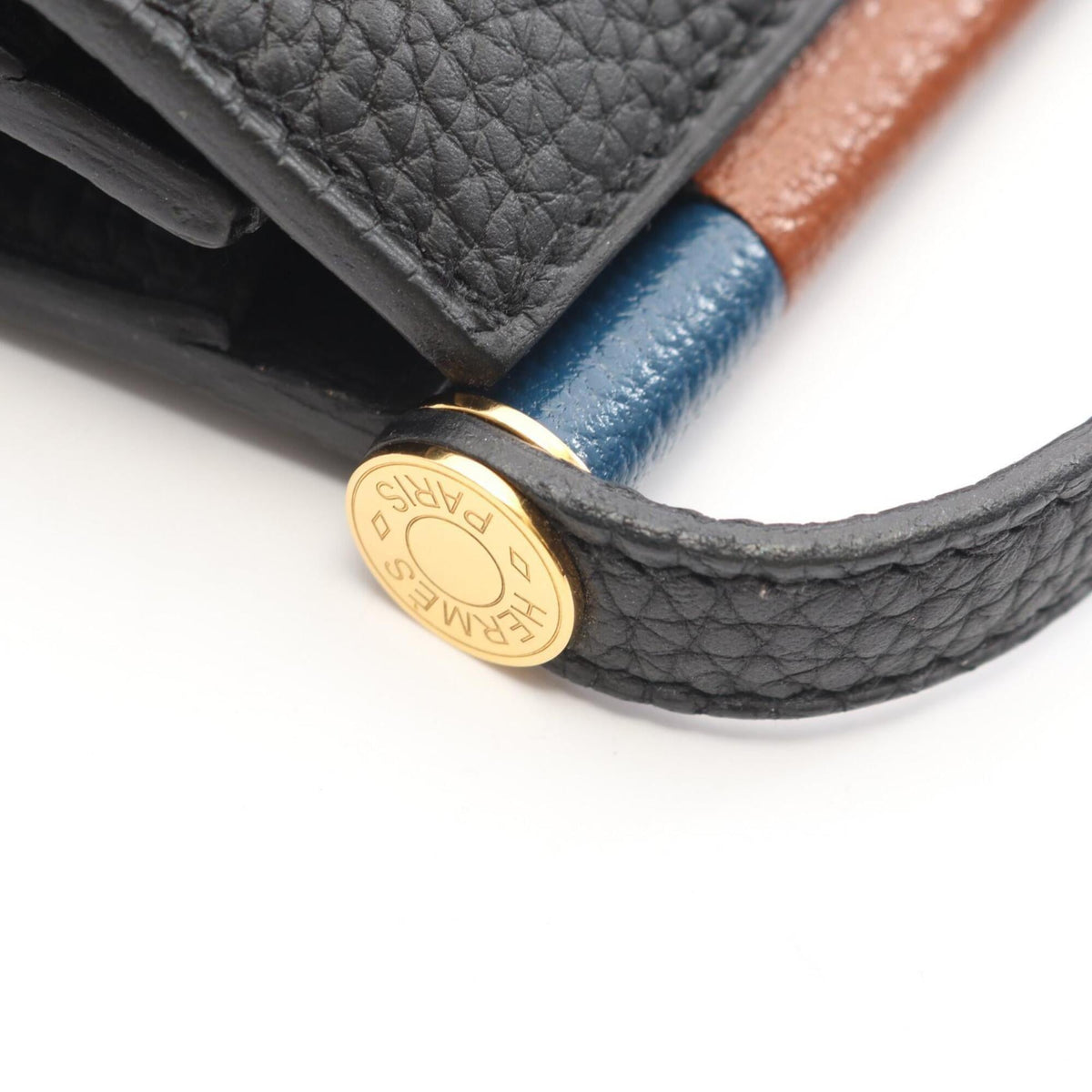 Hermes Black Togo Leather Chevre Leather Handbag Shoulder Bag (Pre-Owned)