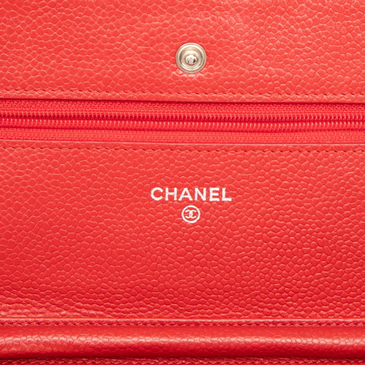 Chanel Matelasse Red Color Grained Calfskin Shoulder Bag (Pre-Owned)