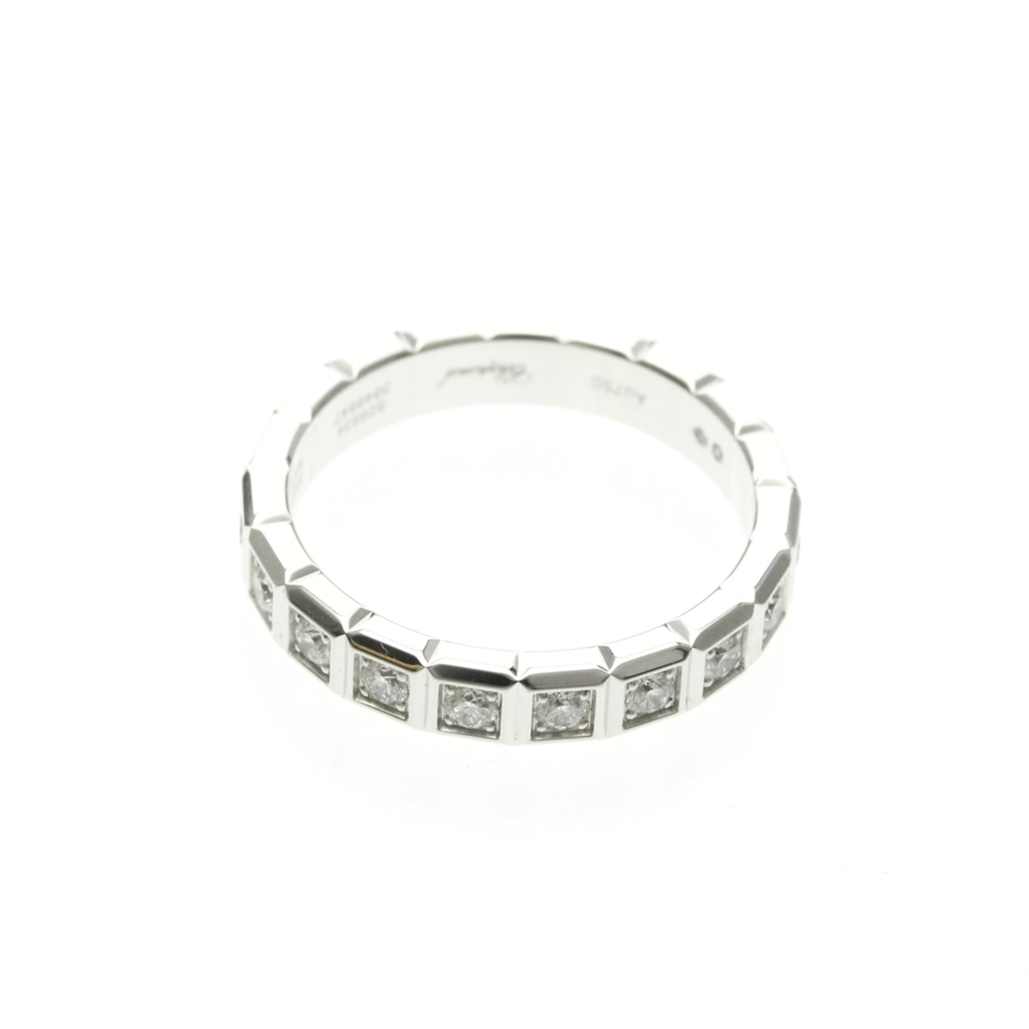 Chopard Ice Cube Pure Pendant Necklace 18K White Gold And Diamonds Silver White_Gold Ring Jewelry (Pre-Owned)