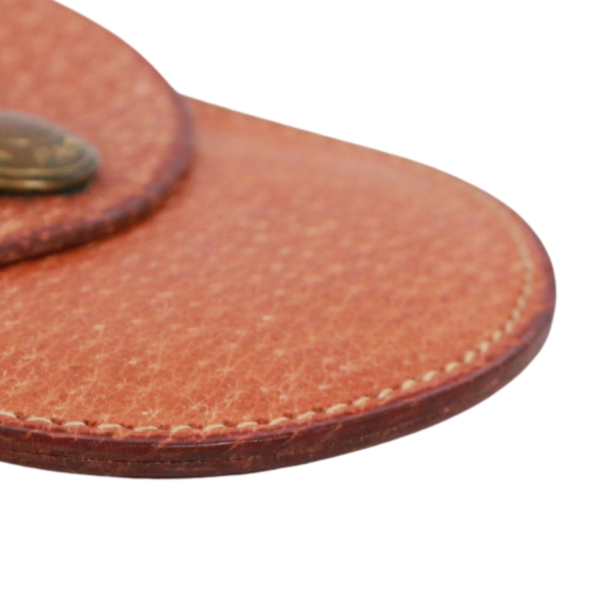 Hermes Brown Leather Coin Purse/Coin Case (Pre-Owned)