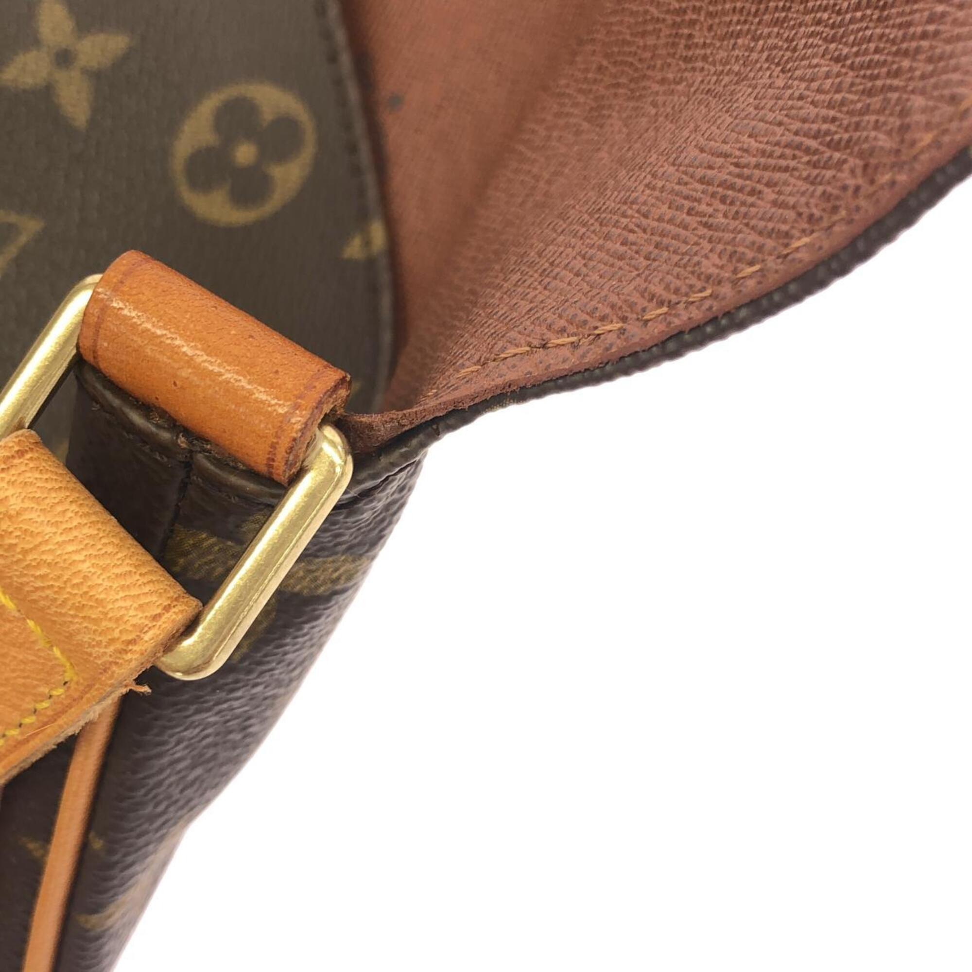 Louis Vuitton Brown Coated Canvas Shoulder Bag (Pre-Owned)