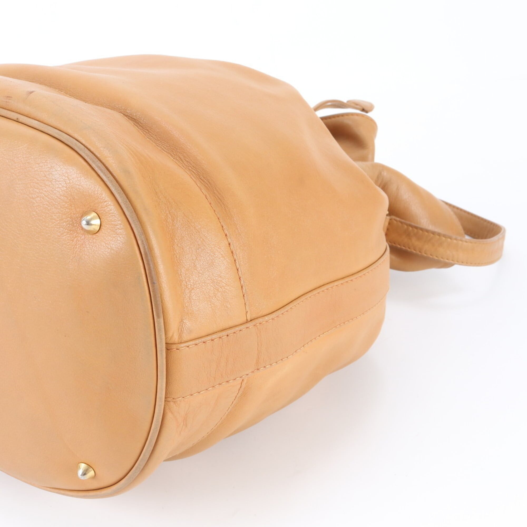 Gucci Brown Leather Shoulder Bag (Pre-Owned)