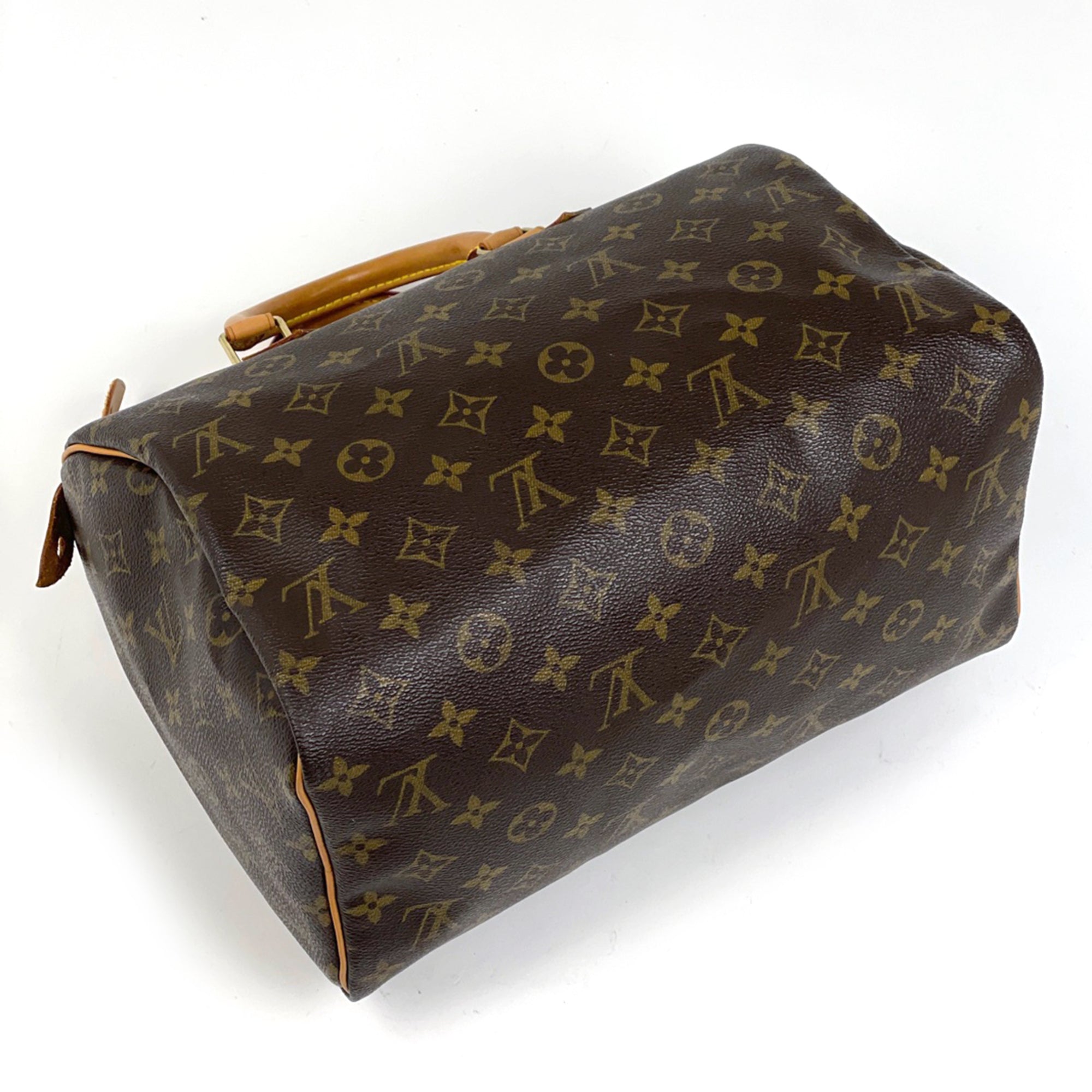 Louis Vuitton Brown Monogram Boston Bag Handbag (Pre-Owned)