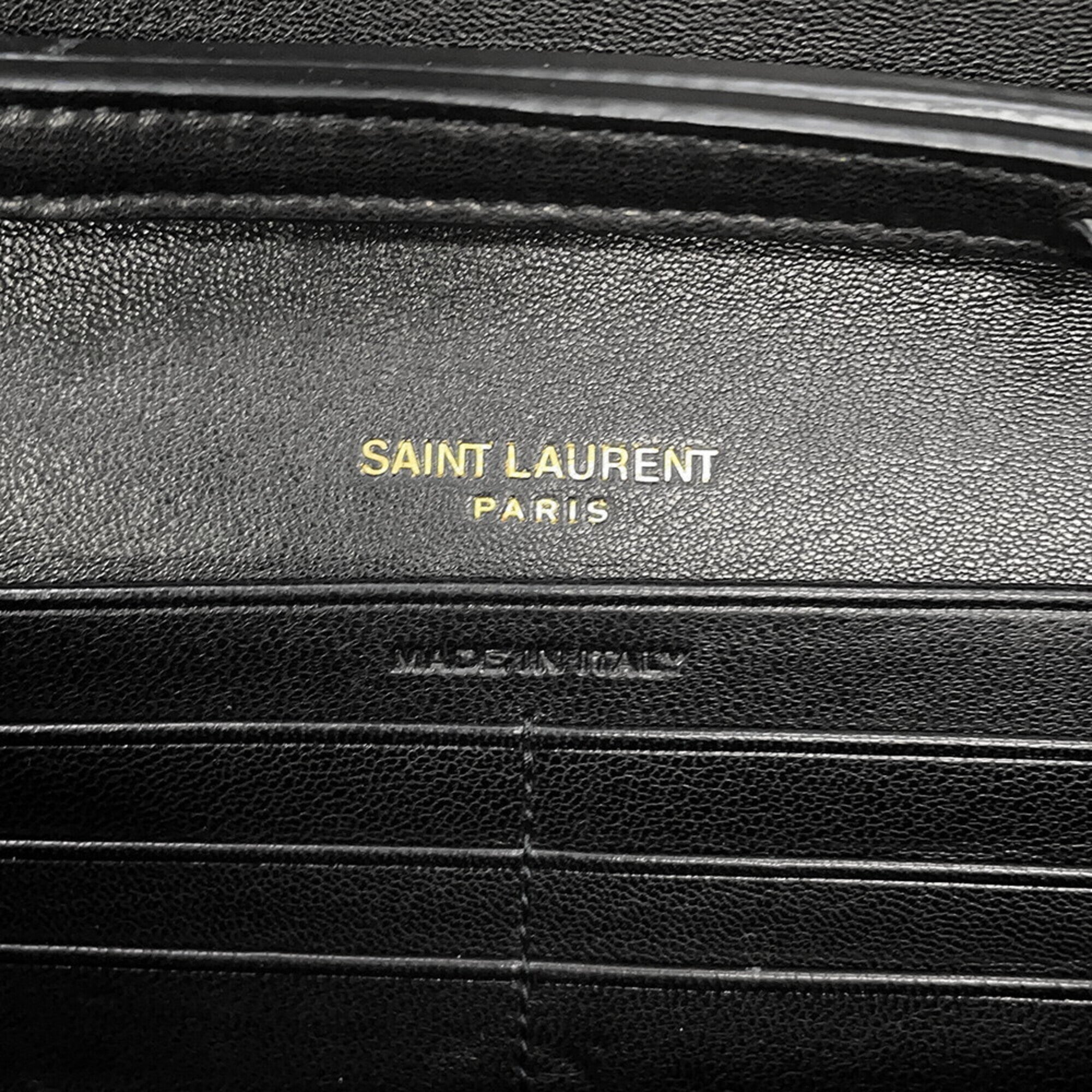 Yves Saint Laurent Black Chain/Shoulder Wallet (Pre-Owned)