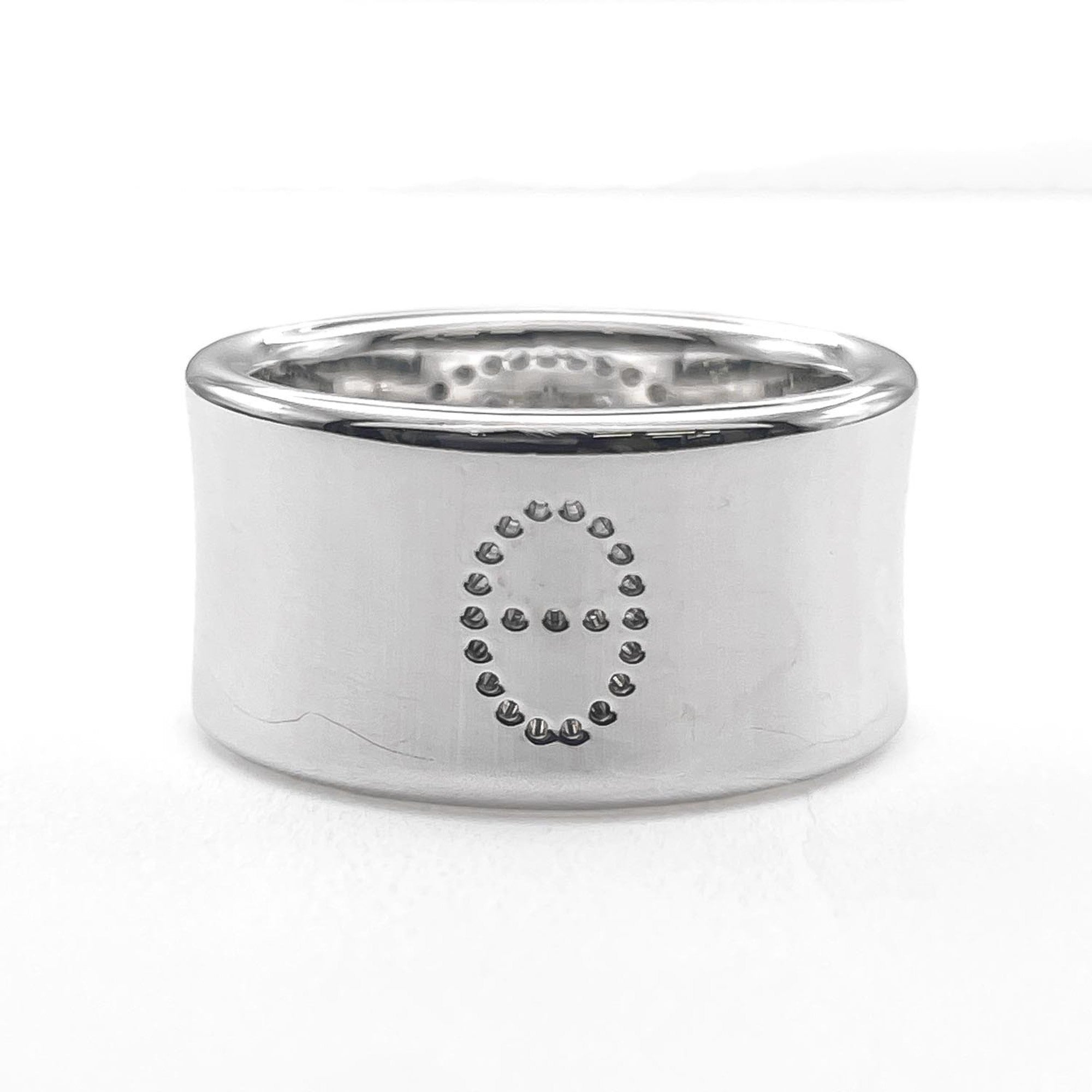 Hermes Silver Silver 925 Band Ring (Pre-Owned)