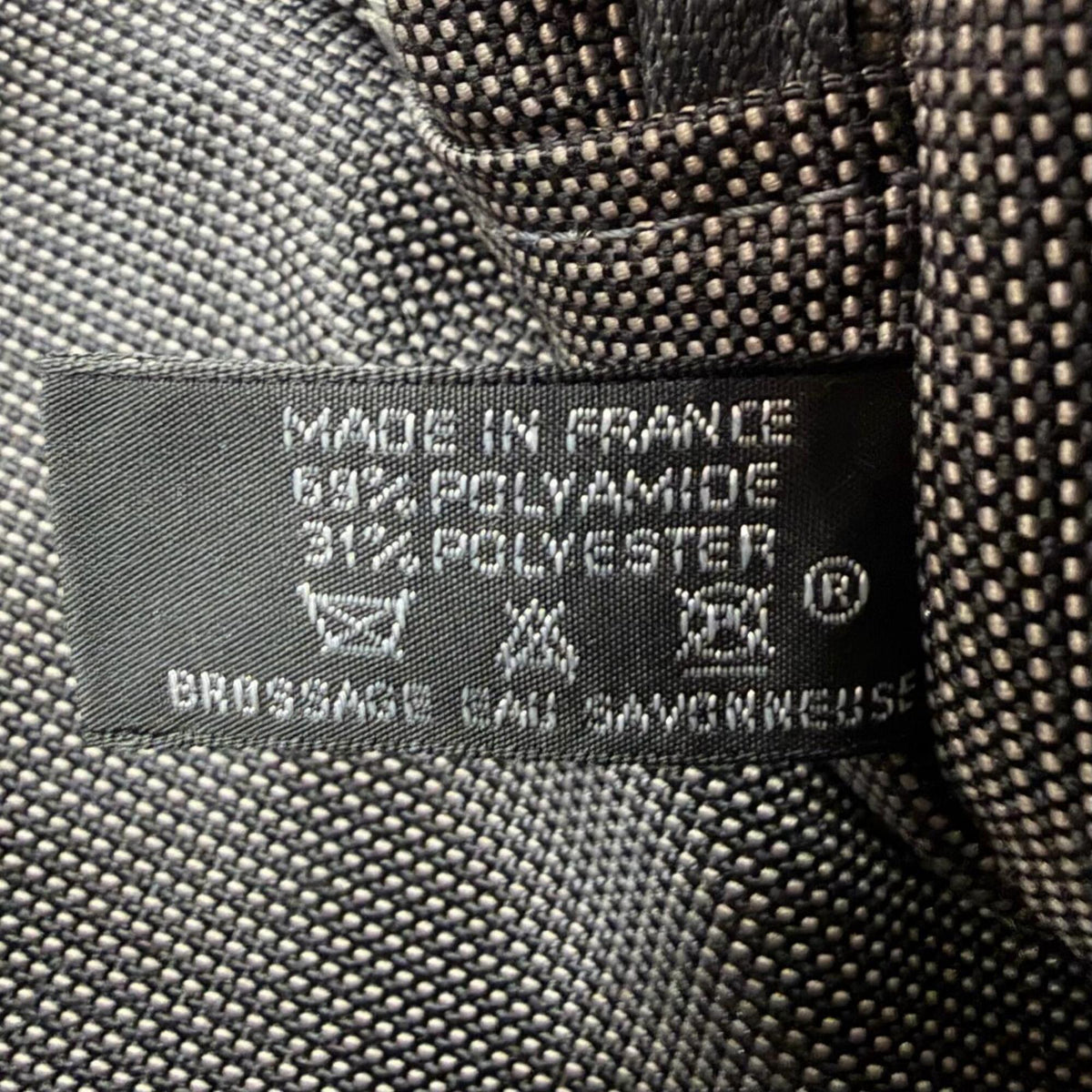 Hermes Gray Polyamide Polyester Handbag Tote Bag (Pre-Owned)