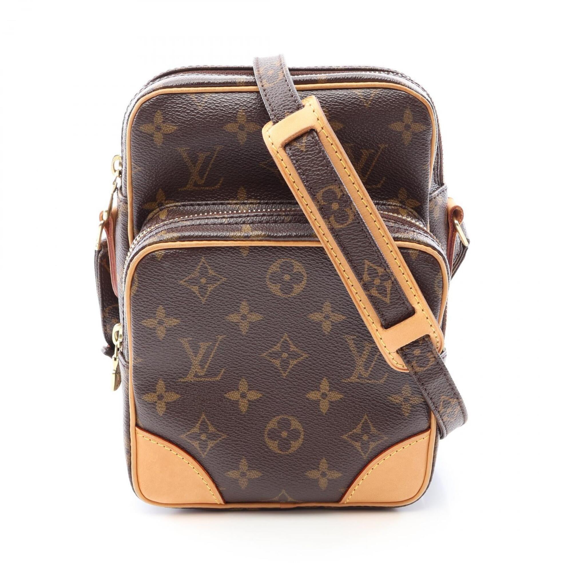 Louis Vuitton Brown Coated Canvas Pvc Monogram Leather Handbag Shoulder Bag (Pre-Owned)