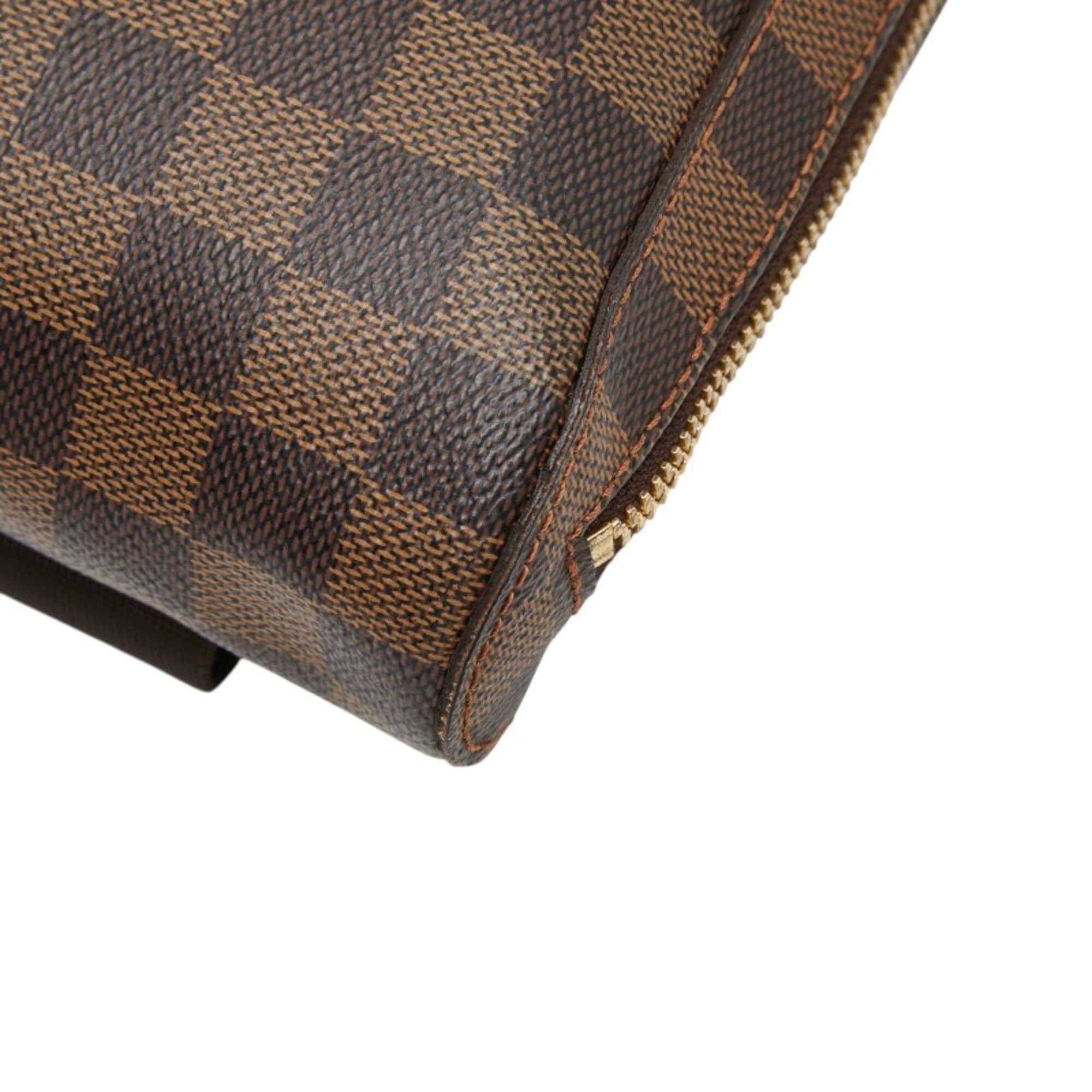 Louis Vuitton Damier Brown Pvc Leather Shoulder Bag Sling Bag (Pre-Owned)