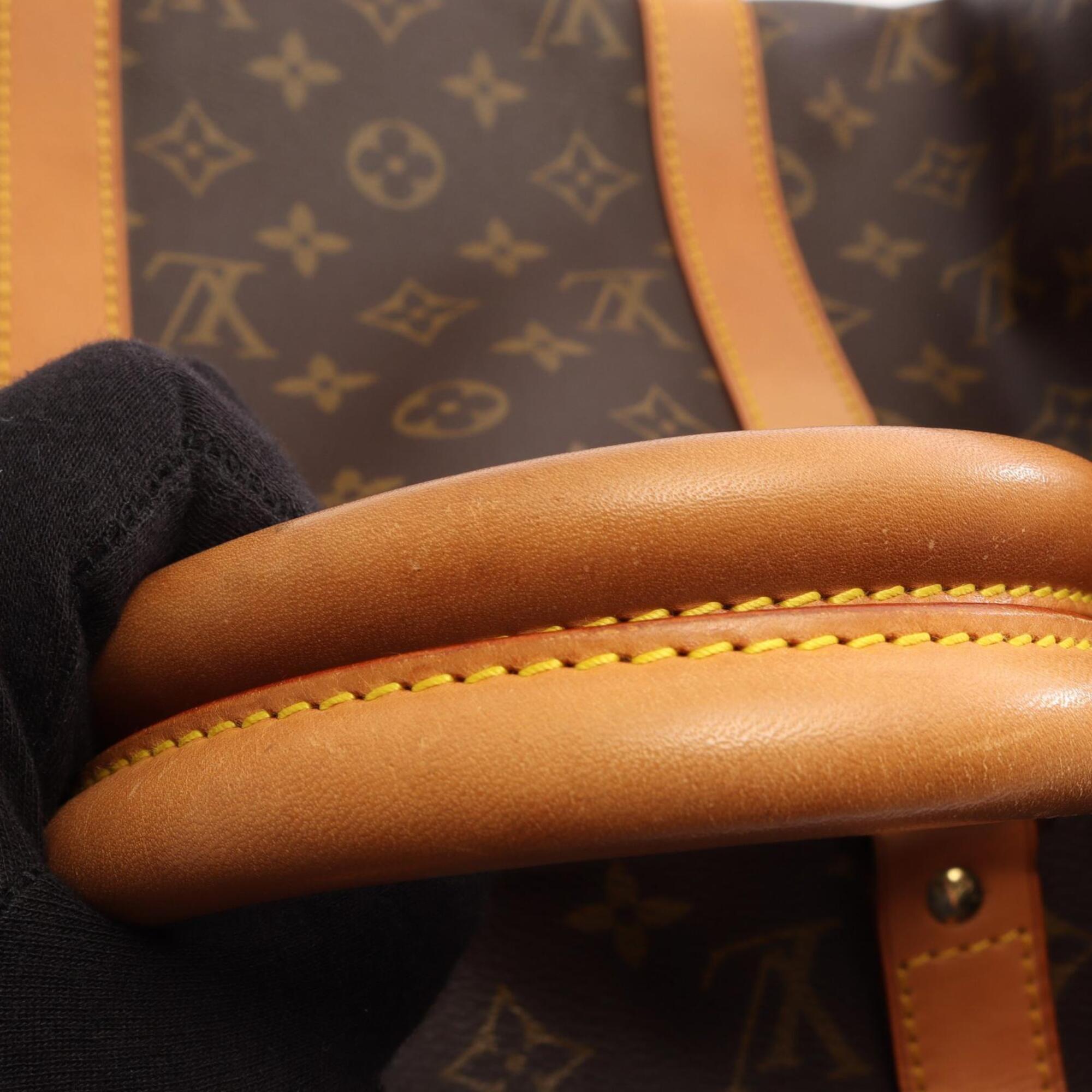 Louis Vuitton Monogram Brown Coated Canvas Boston Bag Handbag (Pre-Owned)